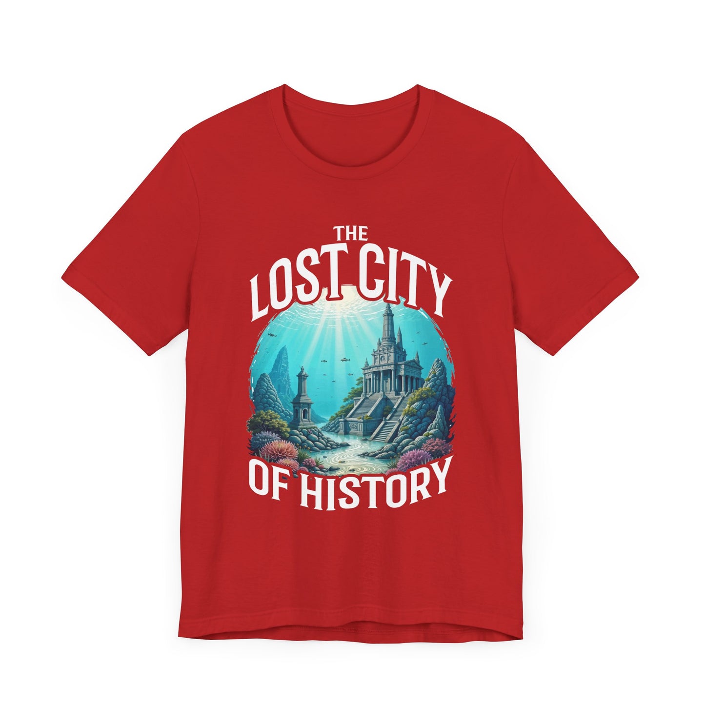 Sunken Cities of the Past Tee, Lost World History Shirt, Ancient Civilizations Graphic Tee, Underwater Discovery Top, Explorer Gift