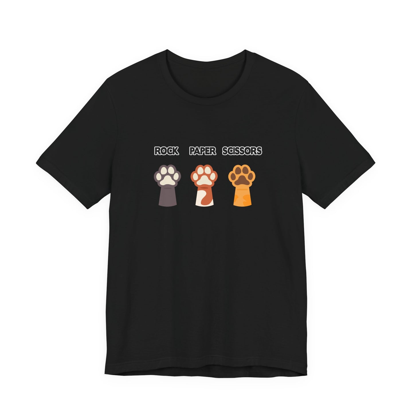 Rock Paper Scissors Dog Paw Tshirt Funny Canine Game Design