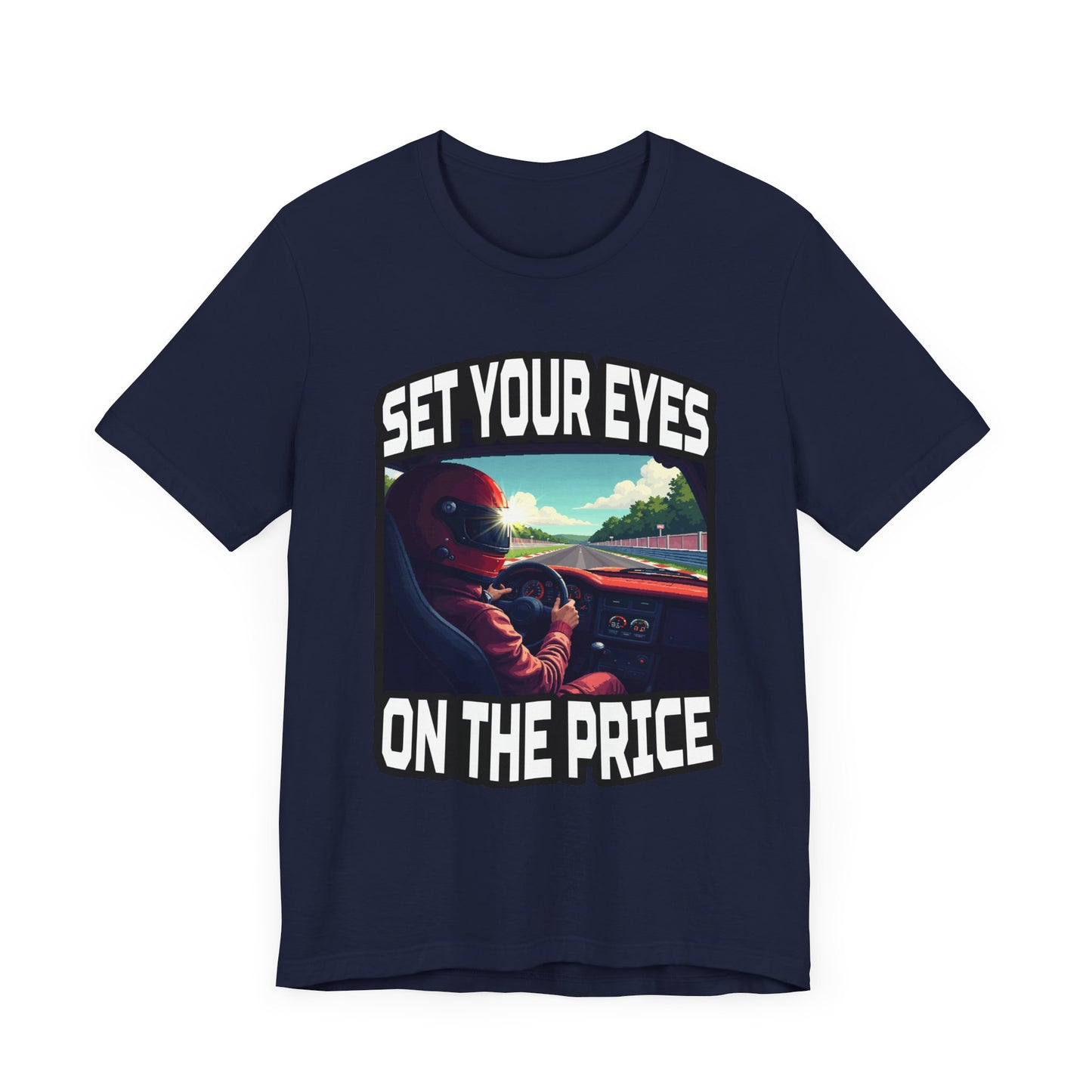 Helmet Visor POV Tee, Racing Fan Graphic Shirt, Driver Perspective Tee, Speed Junkie Style, Motorsport Gift