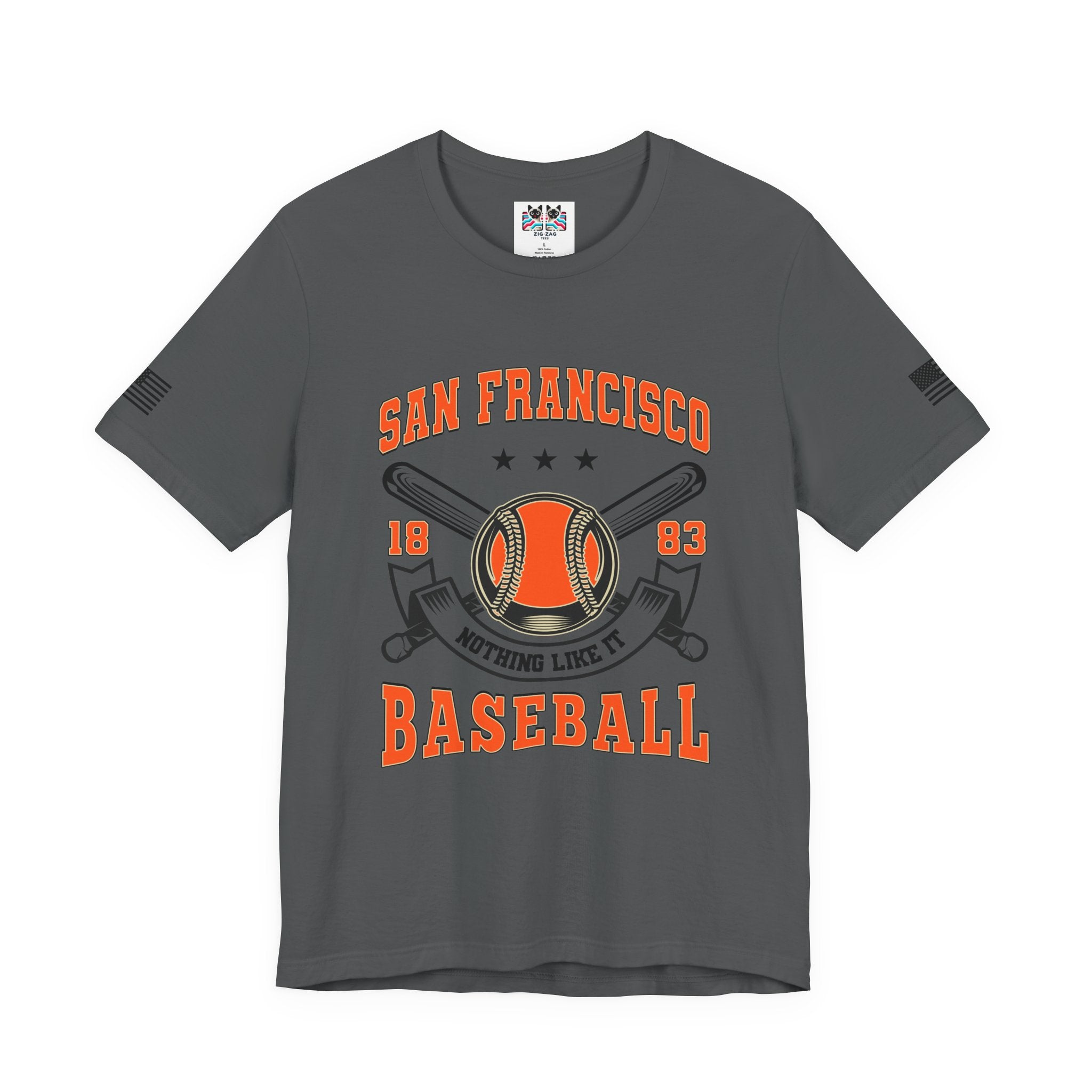 San Francisco Baseball T-Shirt, 1883 Nothing Like It Crest Badge