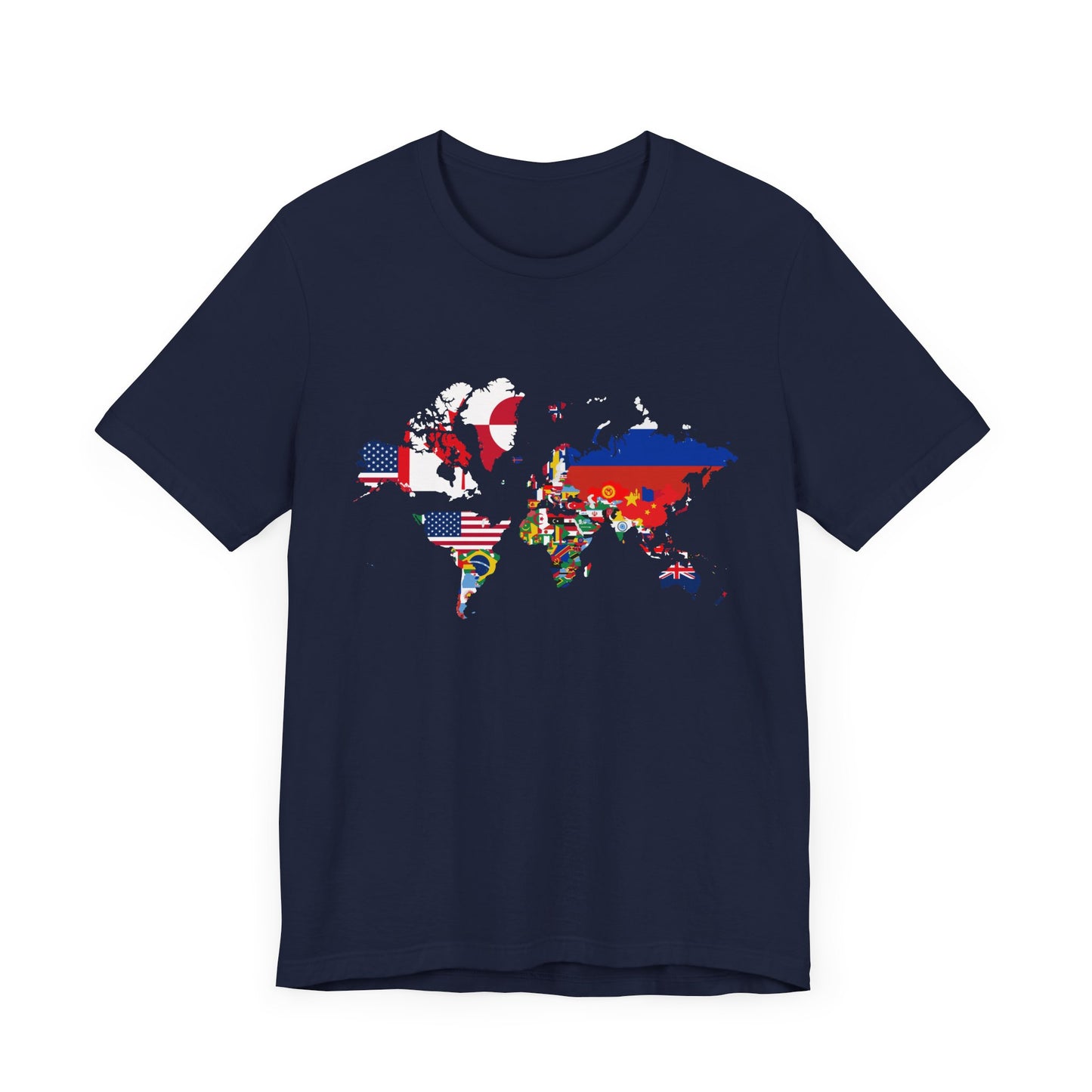 World Map Country Flags - Travel & Wanderlust T-Shirt