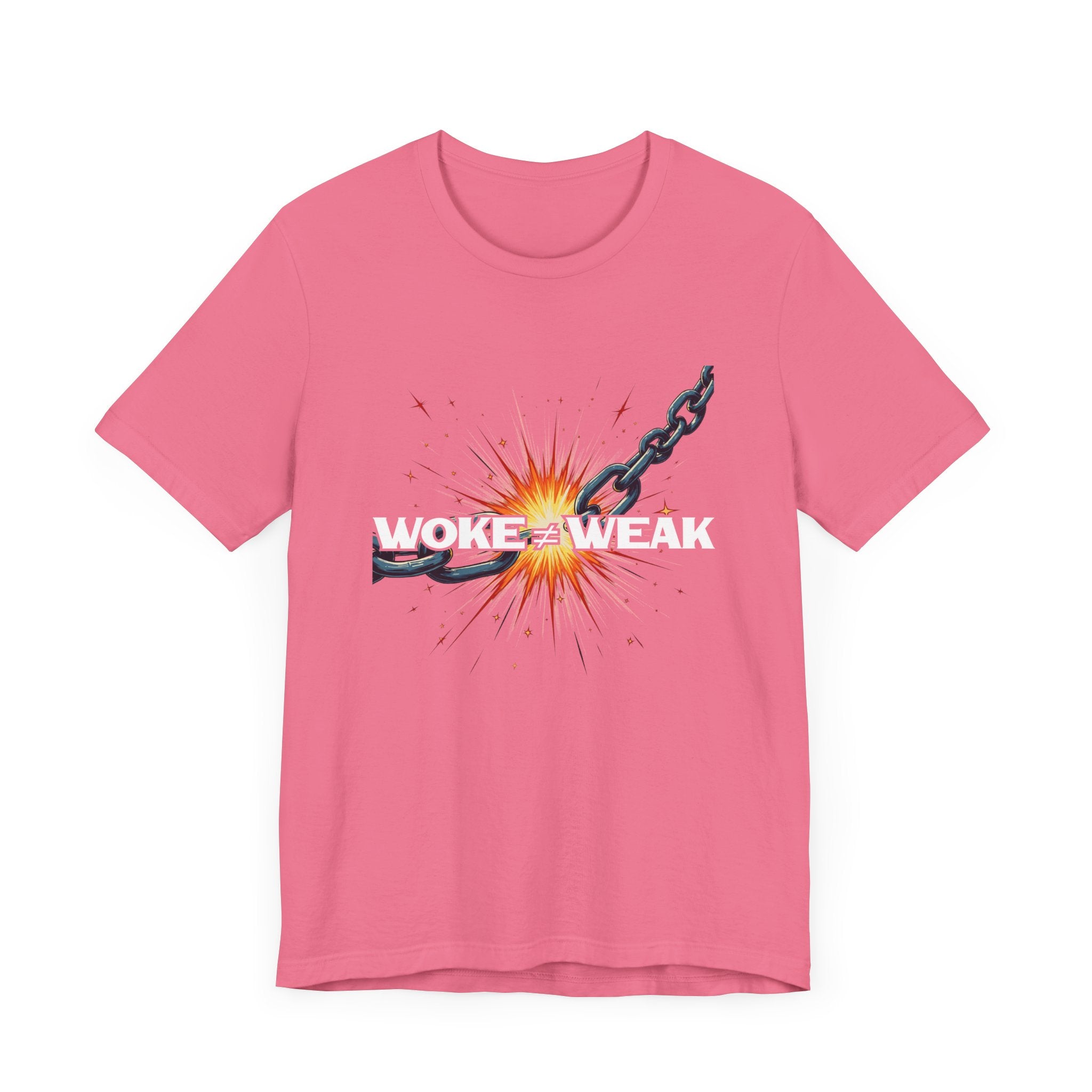 Woke ≠ Weak | Broken Chains & Spark Graphic T-Shirt