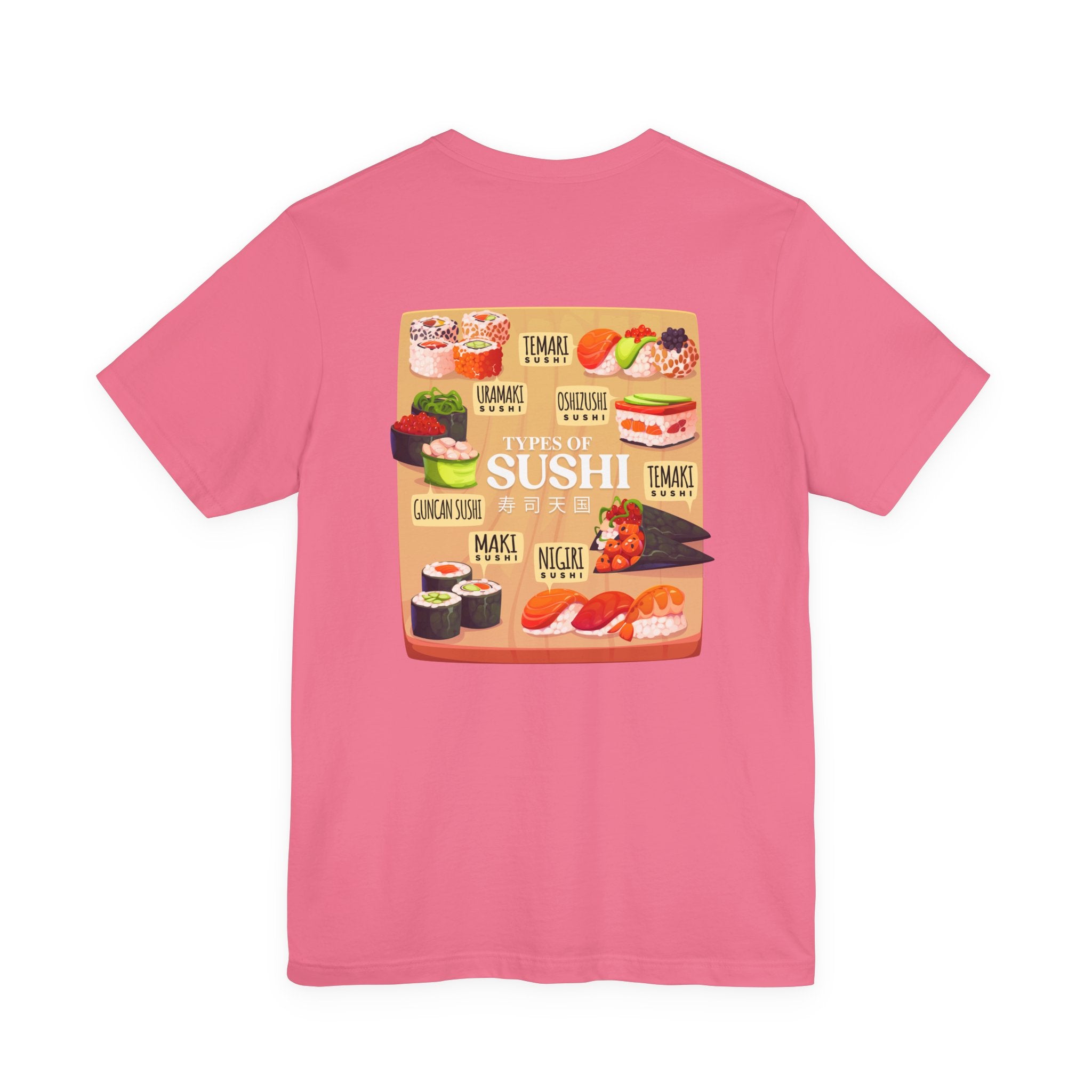 Types of Sushi T-Shirt – Illustrated Guide to Classic Sushi Styles