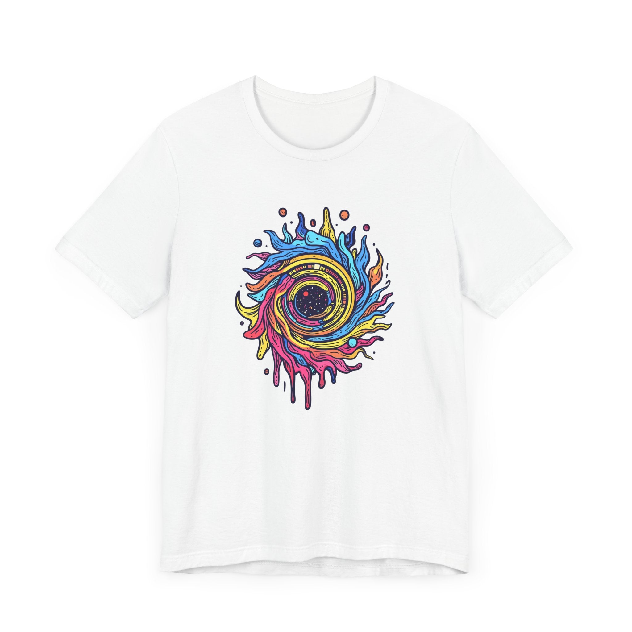 Colorful Sonic Spiral – Vibrant Psychedelic Spiral Graphic T-Shirt
