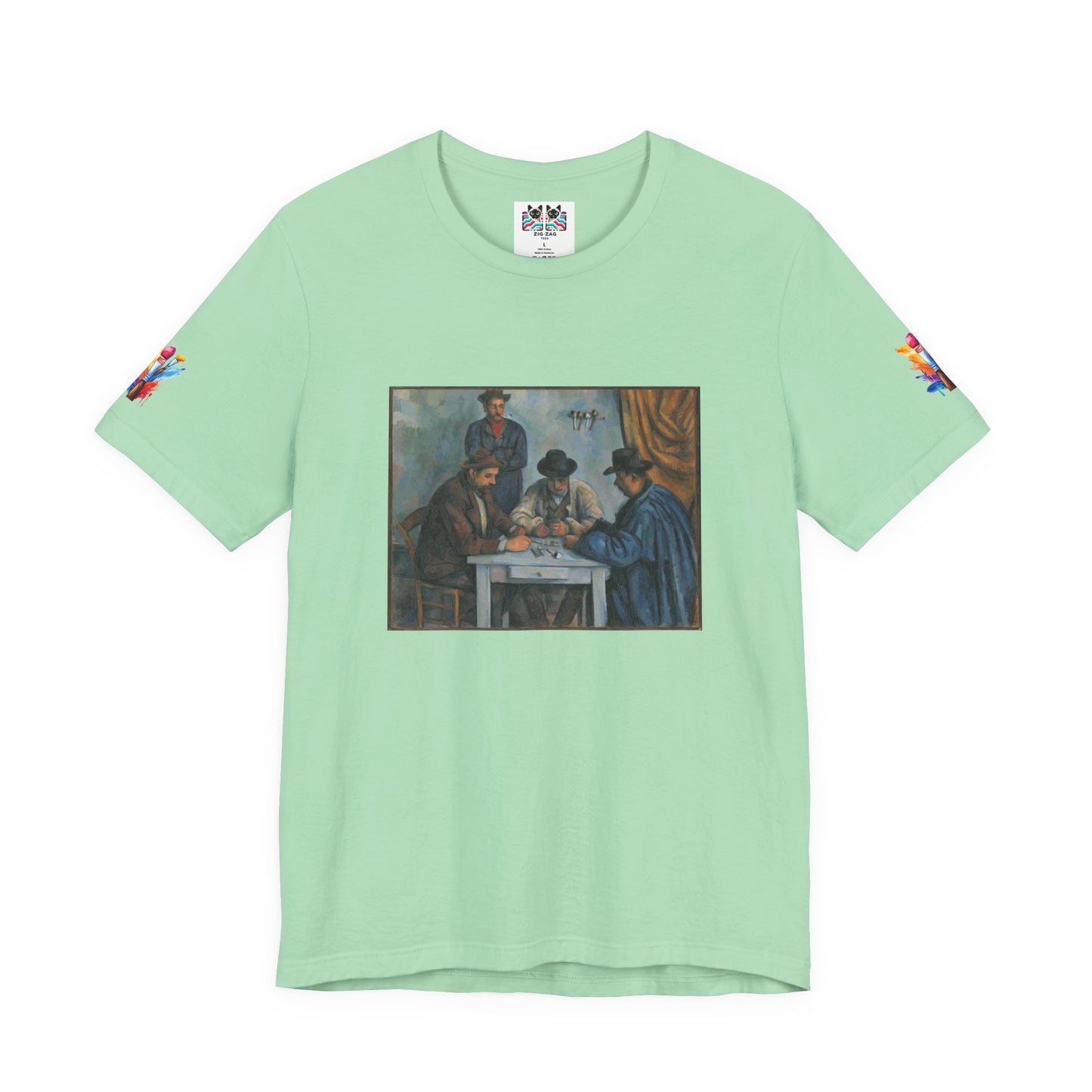 The Card Players Art T-Shirt – Post-Impressionist Masterpiece Graphic Tee