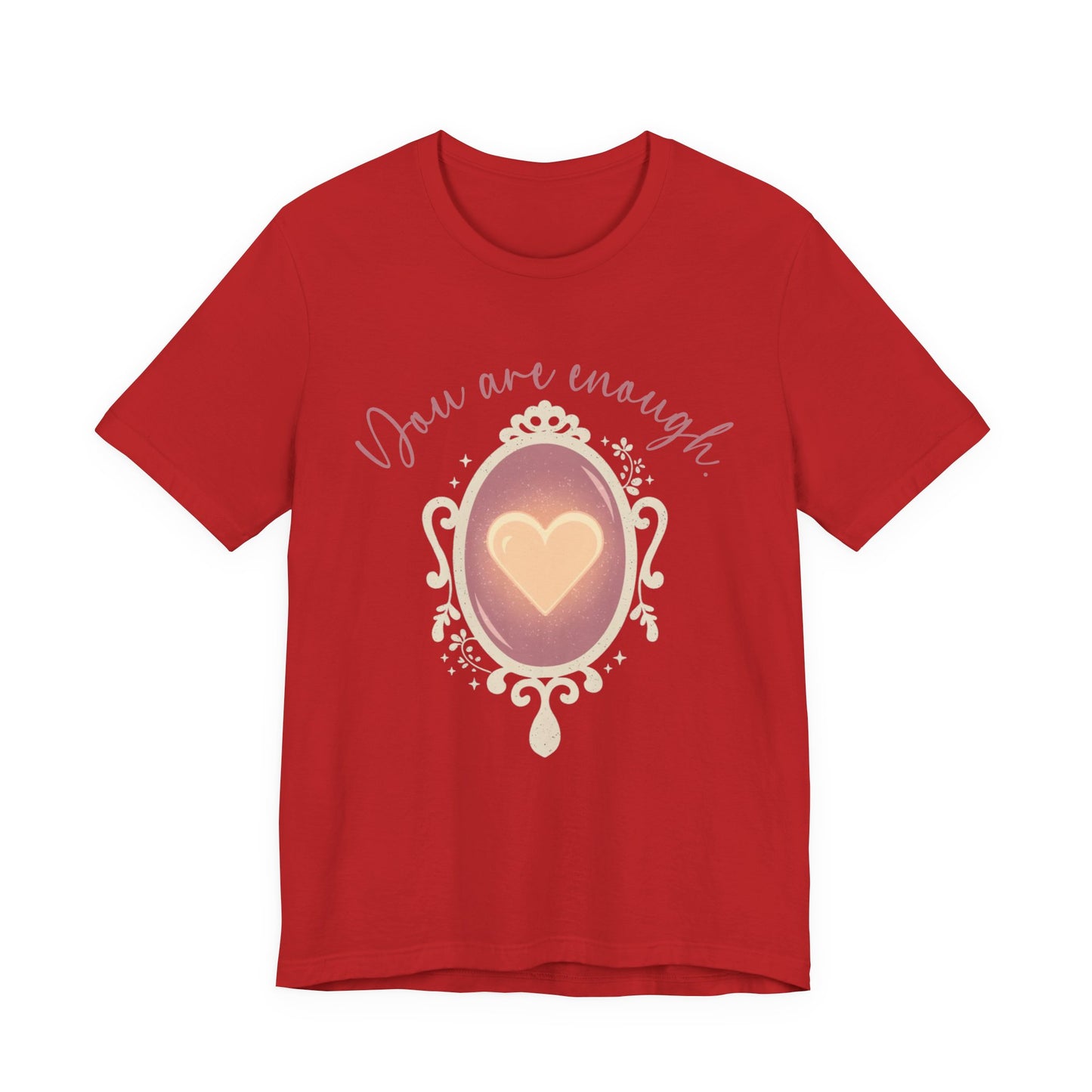 You Are Enough – Heart Mirror Self-Love Graphic T-Shirt