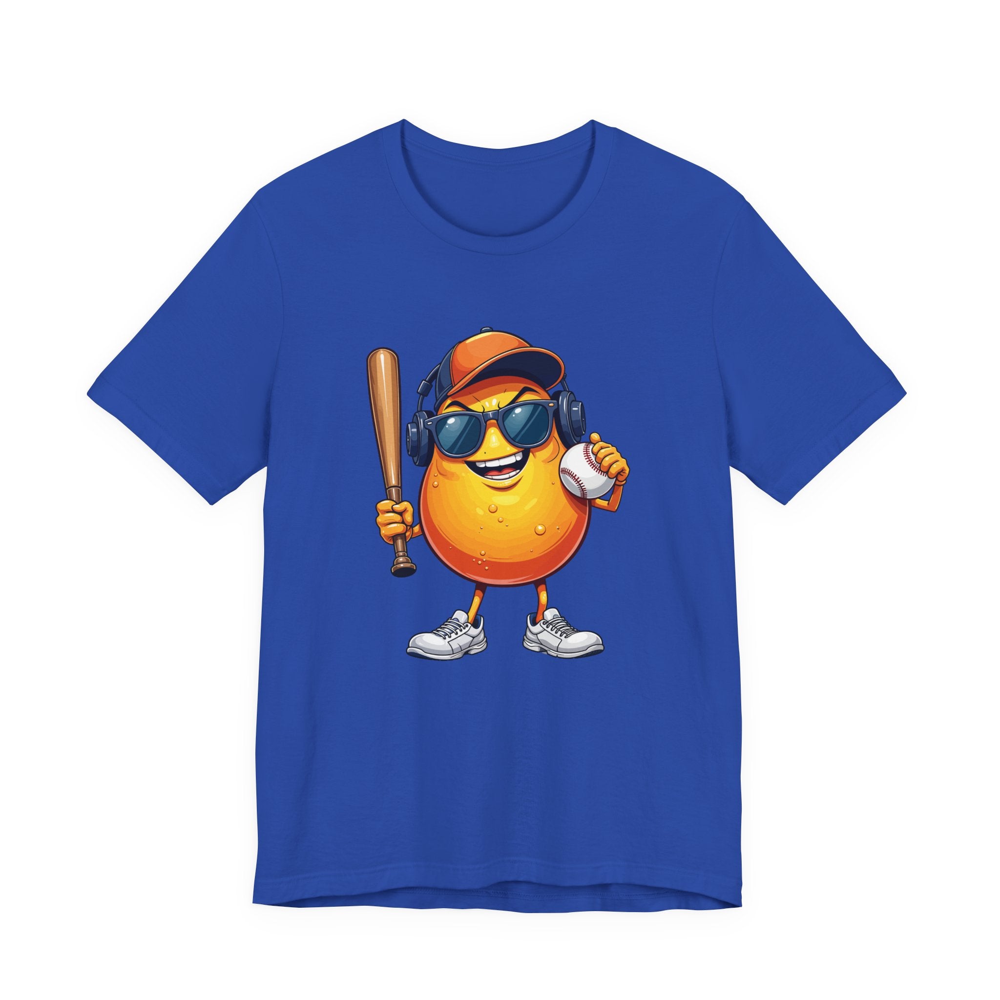 Happy Papaya Baseball Mascot Tshirt Fun Sports Fruit Character Design