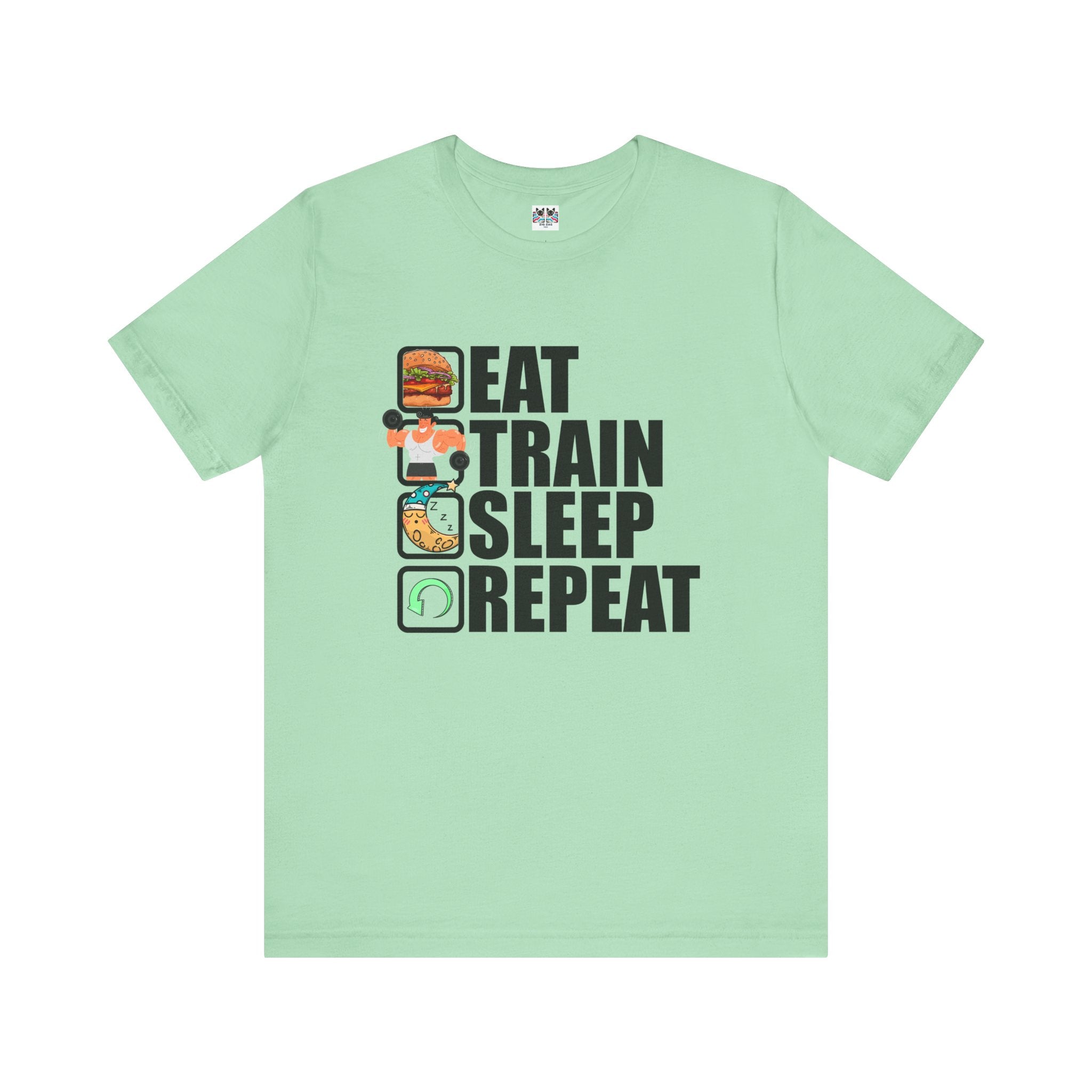 Eat Train Sleep Repeat Fitness Gym Motivation Lifestyle T-Shirt