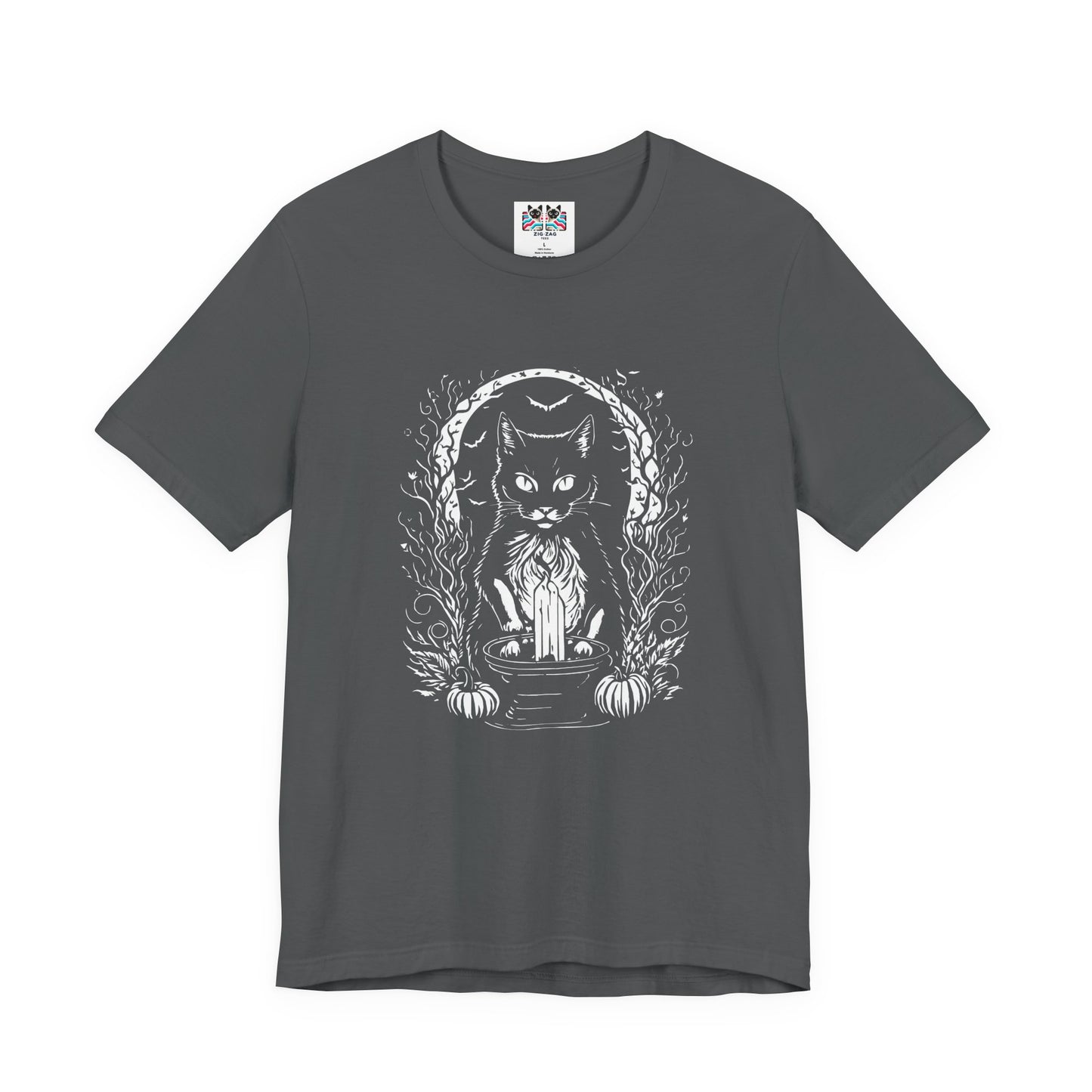 Witchy Black Cat Moon Candle Magic T-Shirt
