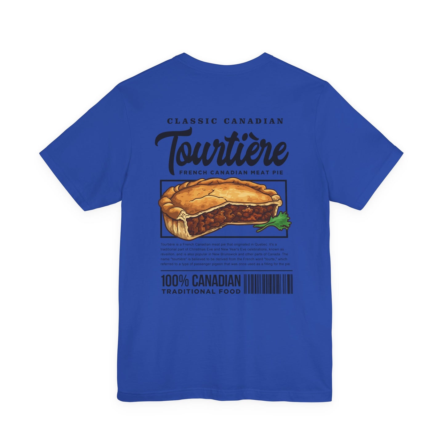 Classic Canadian Tourtiere T-Shirt – Featuring Iconic Ingredients & French Canadian Origins