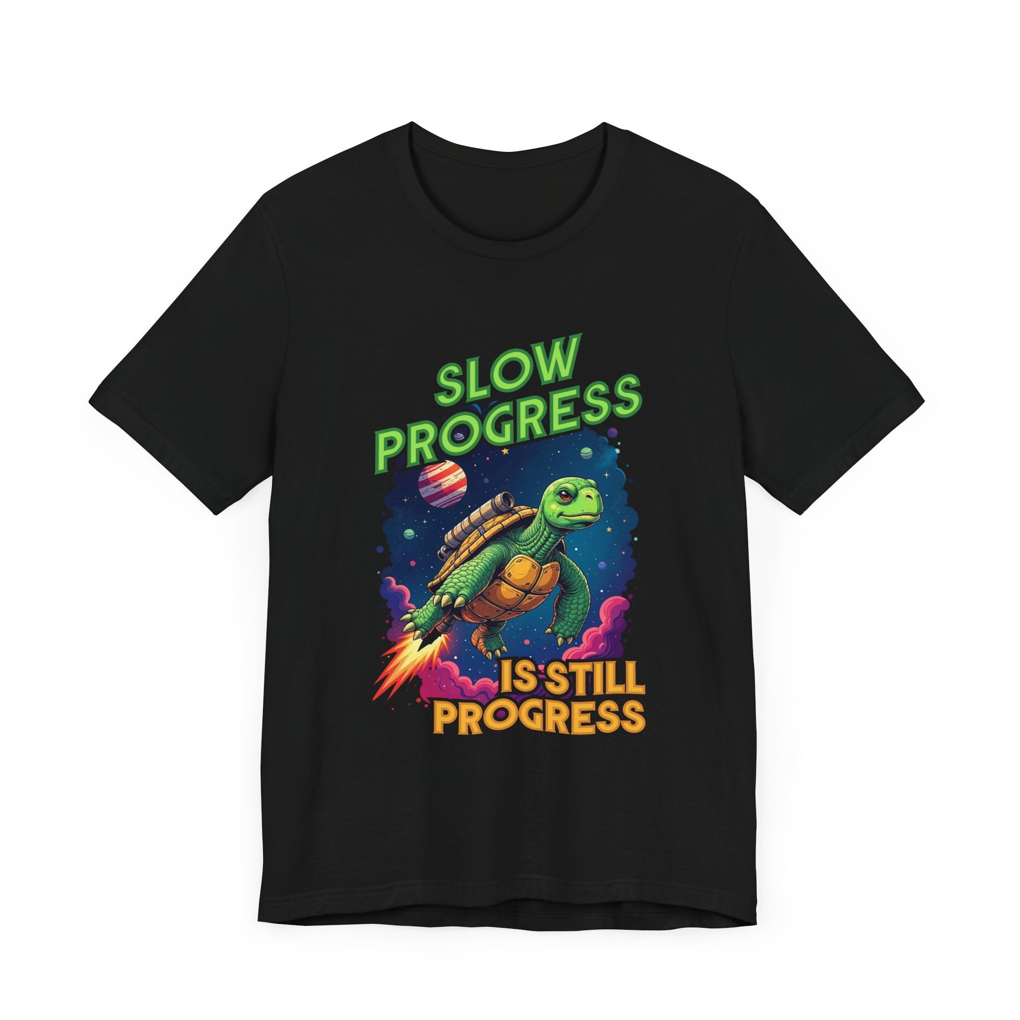 Slow Progress Is Still Progress Motivational Turtle T-Shirt