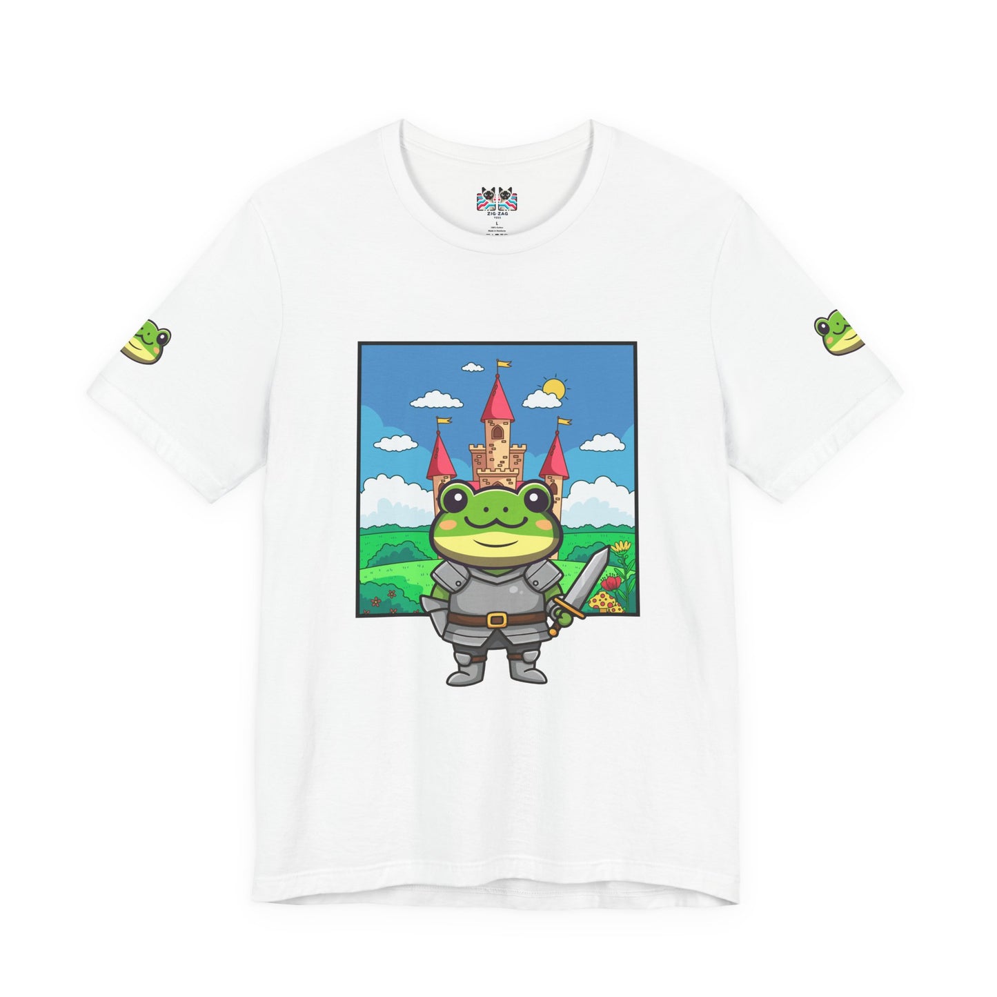Knight Frog Castle T-Shirt – Cute Frog Knight Medieval Fantasy Graphic Tee