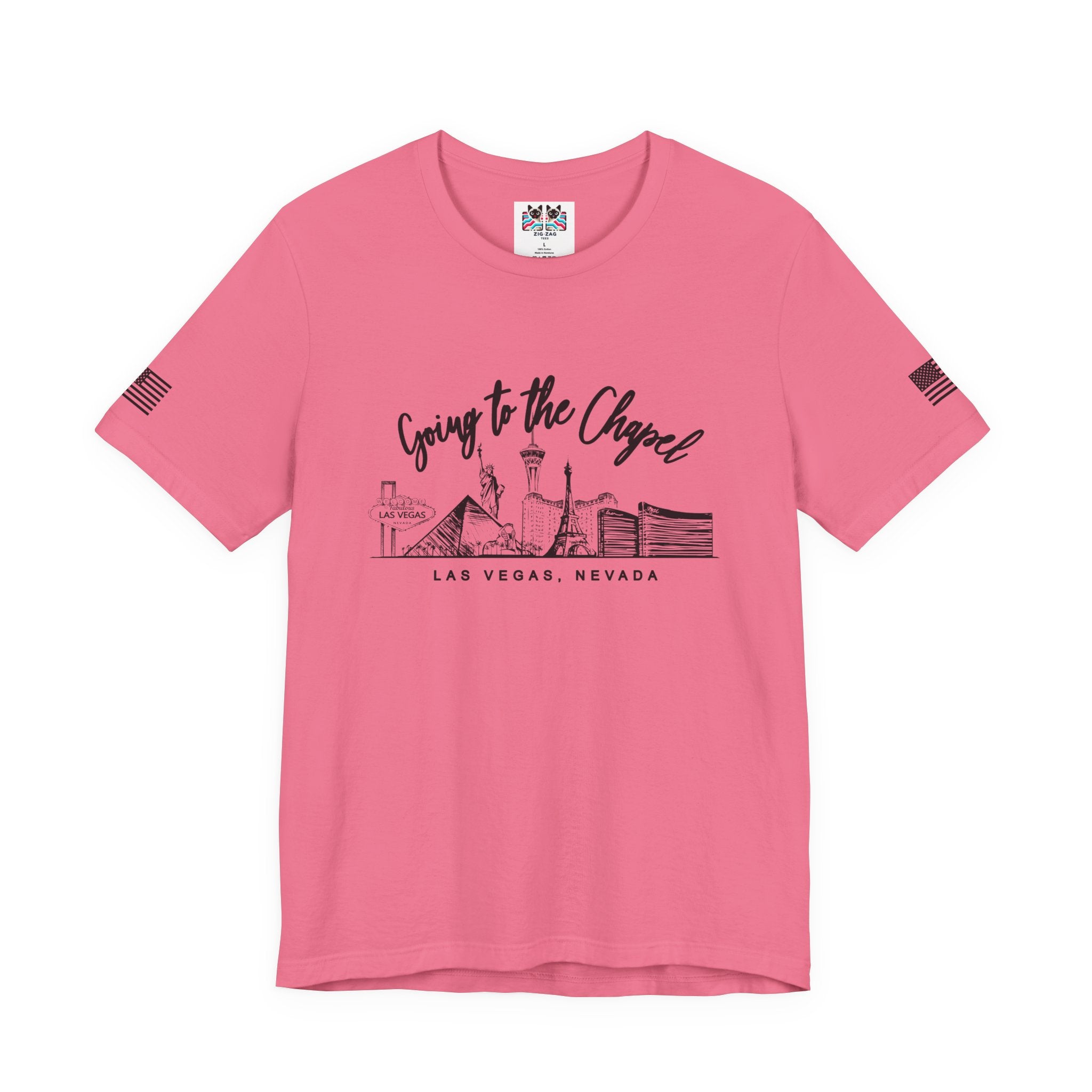 Going to the Chapel Las Vegas T-Shirt – Vegas Wedding Skyline Bridal Tee