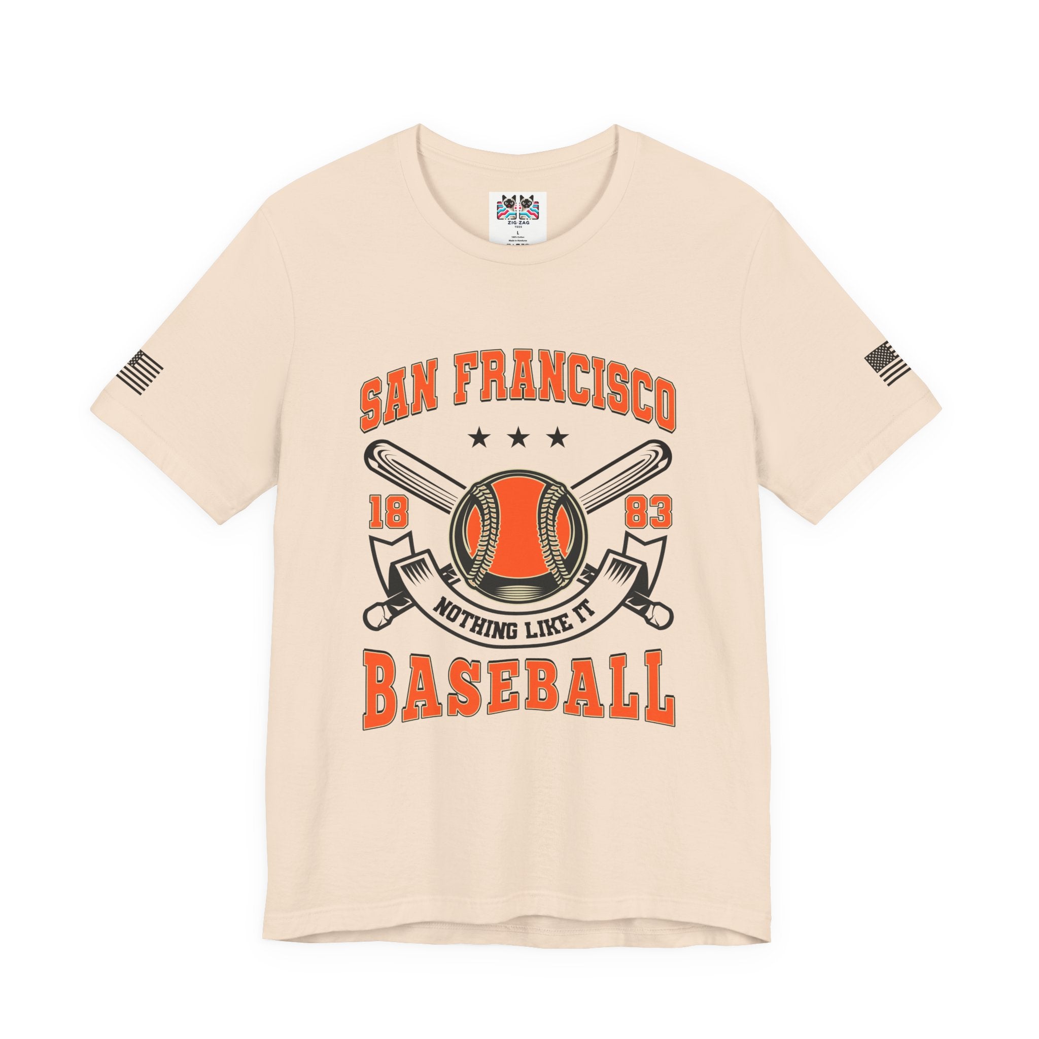 San Francisco Baseball T-Shirt, 1883 Nothing Like It Crest Badge Tee, SF Baseball Fan Shirt, Retro Vintage Sports Gift, Unisex
