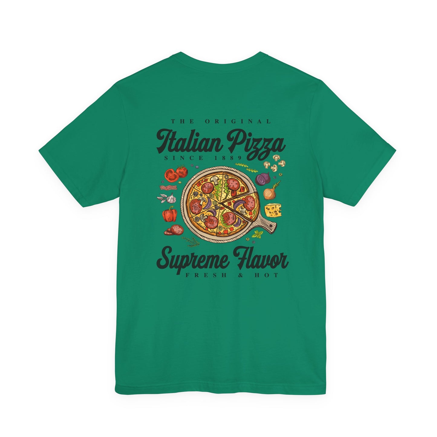 The Original Italian Pizza T-Shirt – Supreme Flavor with Classic Ingredients Graphic