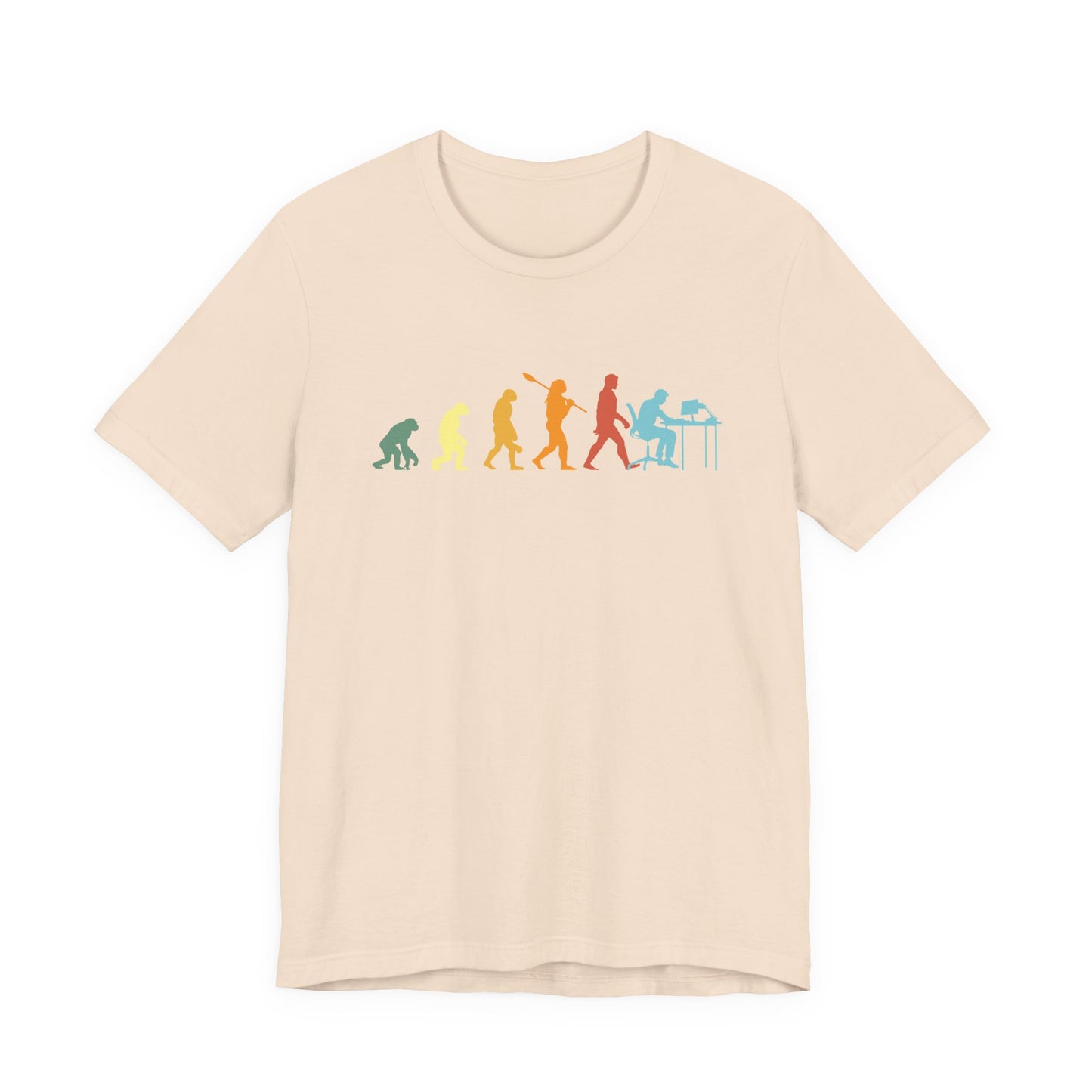 Evolution of Man to Computer User T-Shirt