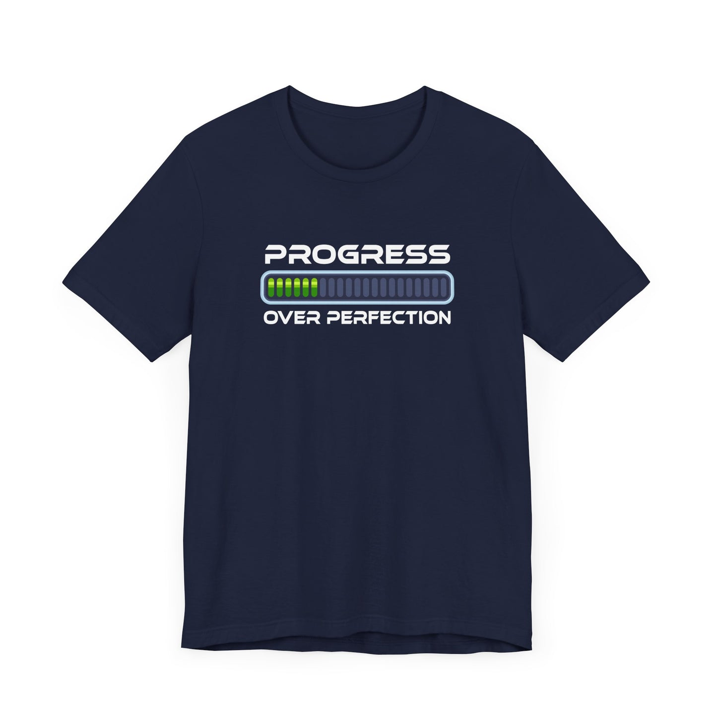 Progress Over Perfection Tee, Motivational Fitness Shirt, Personal Growth Workout Top, Gym Journey Graphic Tee, Daily Grind Gift