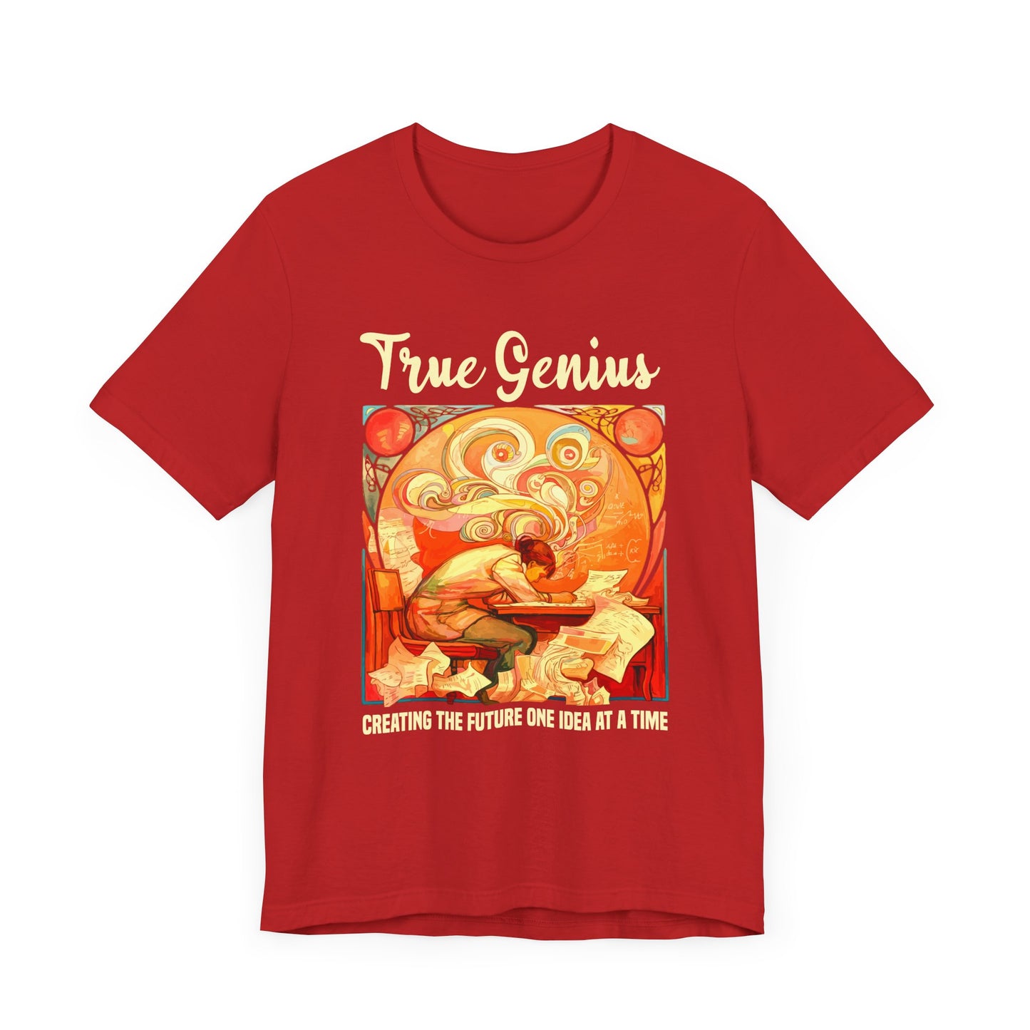 Genius at Work Tee, Smart Humor Shirt, Academic Energy Top, Funny Intelligence Graphic Tee, Clever Nerd Gift