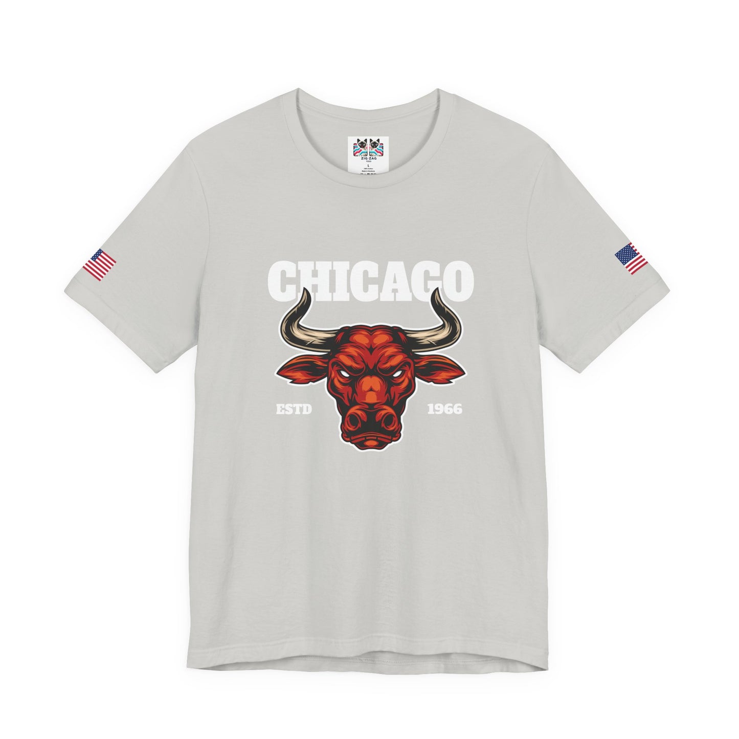 Chicago Bulls T-Shirt - Red Bull Mascot Est 1966 Sports Team Pride Design