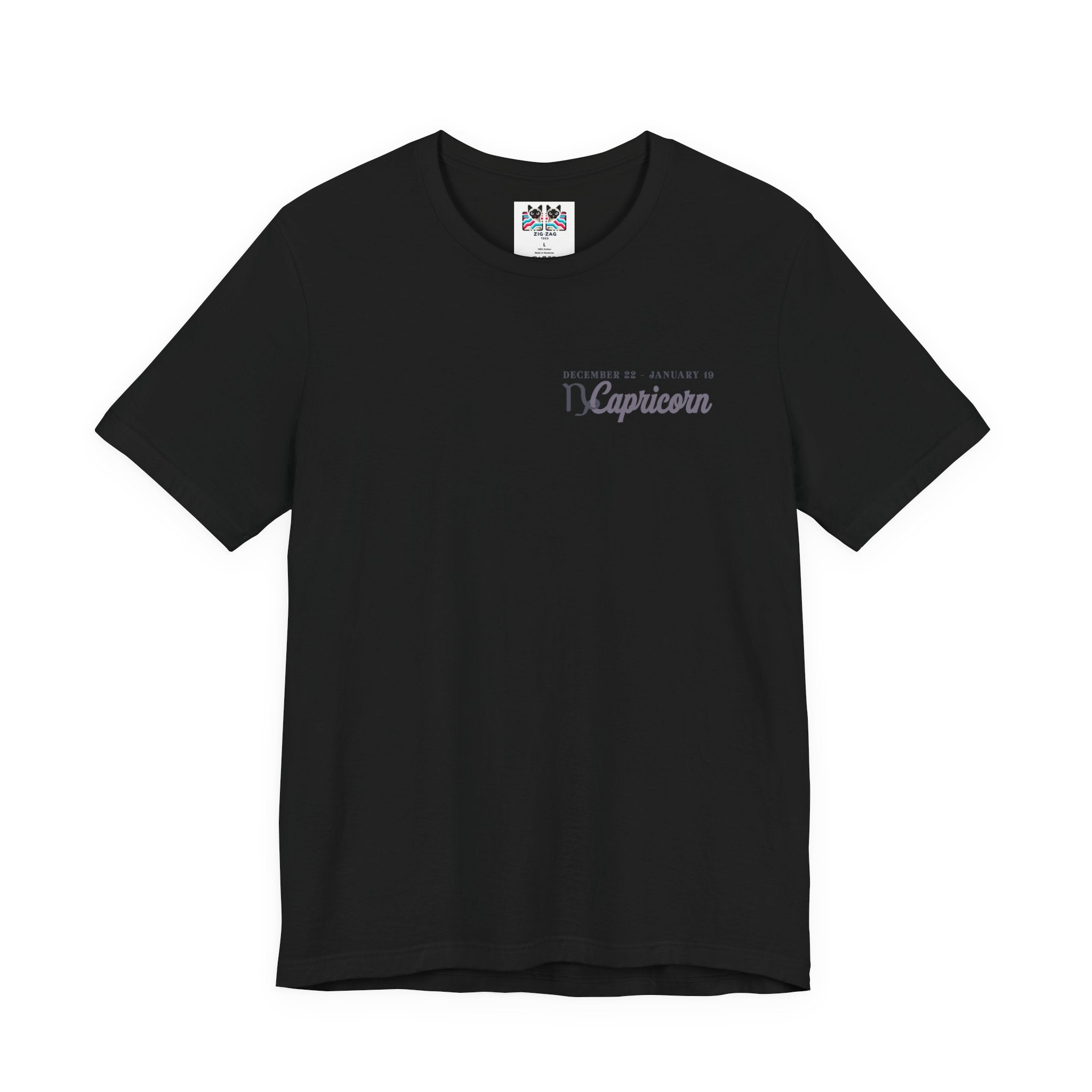 Capricorn Zodiac T-Shirt – Climbing Higher One Step At A Time Astrological wheel