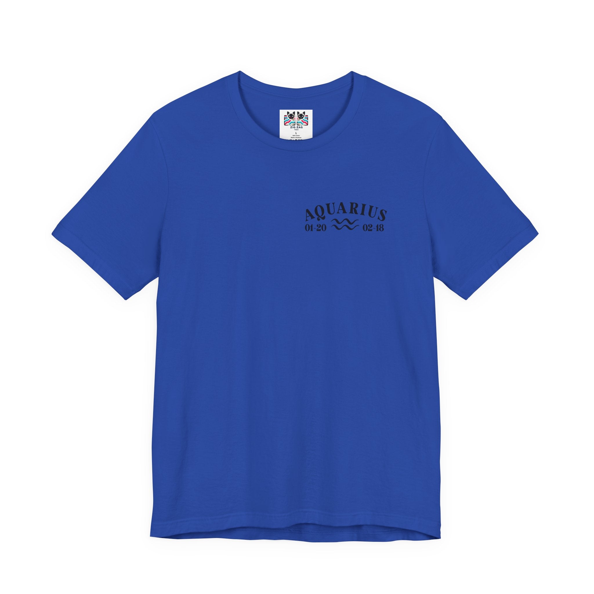 Aquarius Constellation & Floral Zodiac T-Shirt – January 20 to February 18
