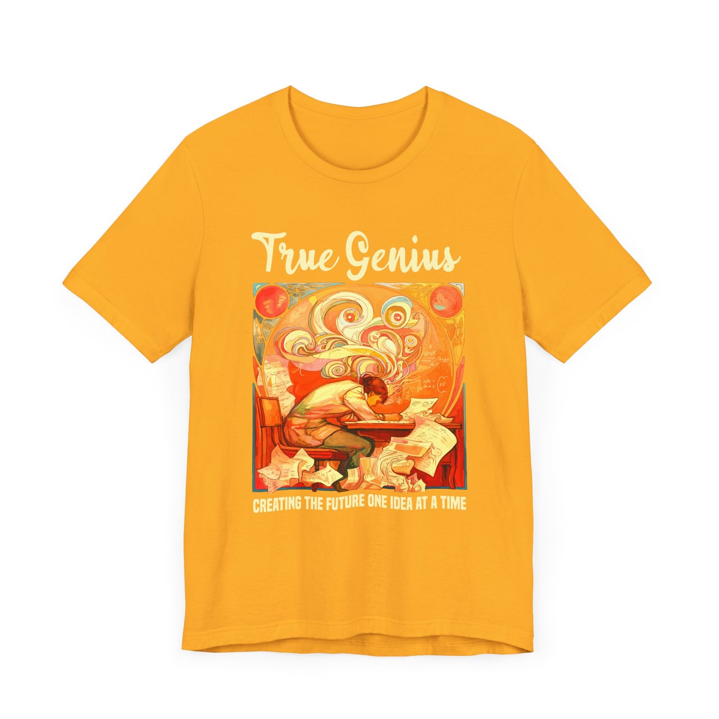 Genius at Work Tee, Smart Humor Shirt, Academic Energy Top, Funny Intelligence Graphic Tee, Clever Nerd Gift