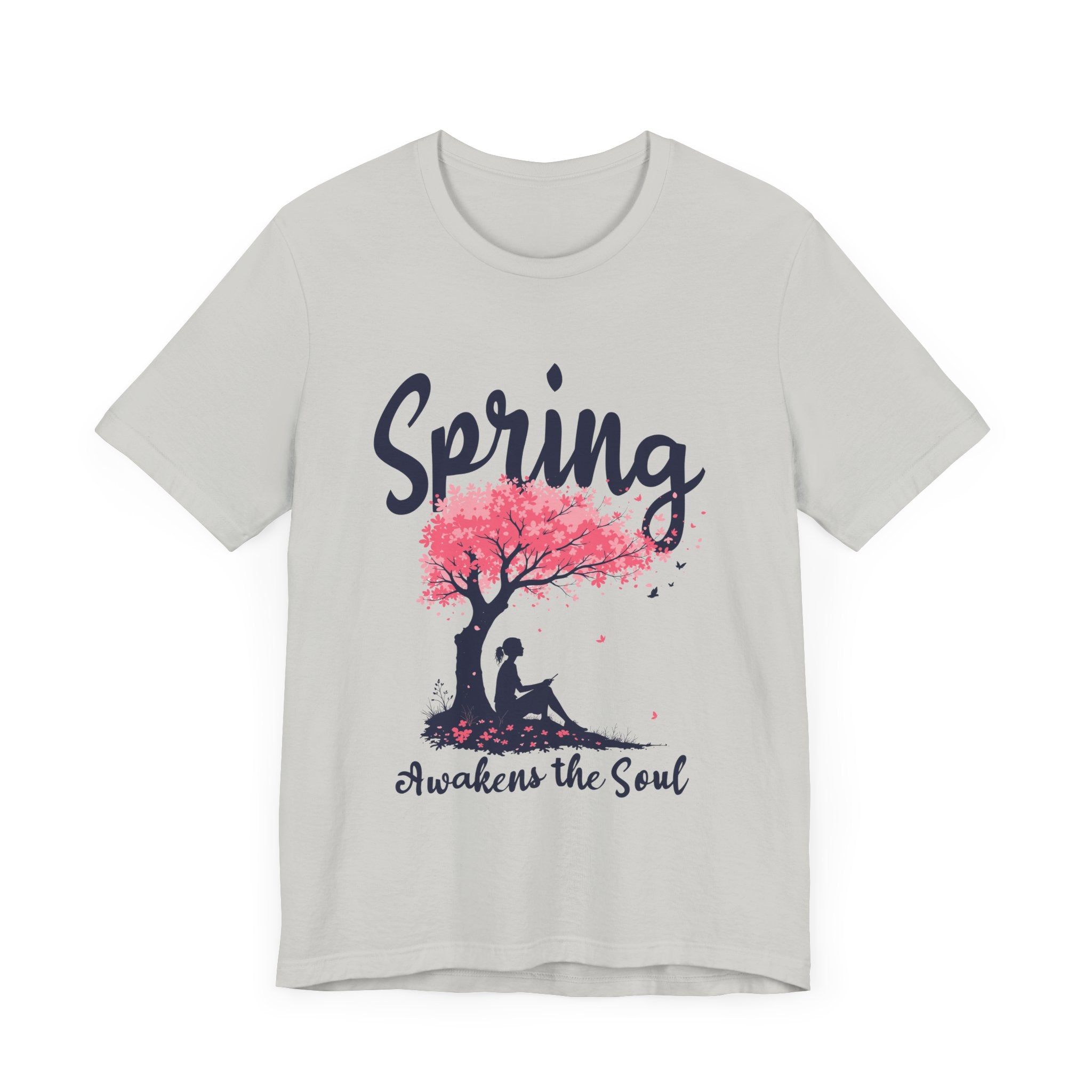 Flourish and Thrive Tee, Positive Growth Shirt, Spring Bloom Top, Empowering Nature Quote Tee, Floral Energy Gift Tee