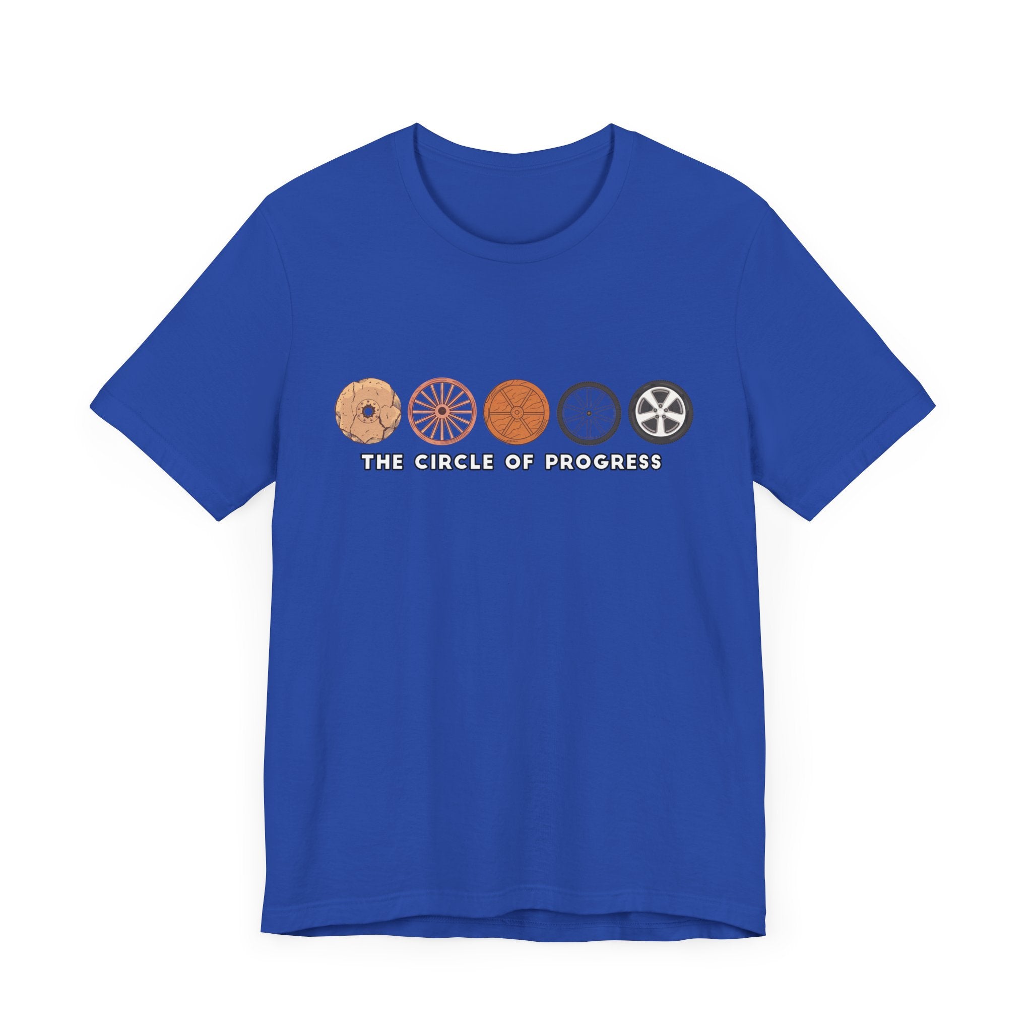 The Wheel of Progress | Evolution of the Wheel Graphic T-Shirt