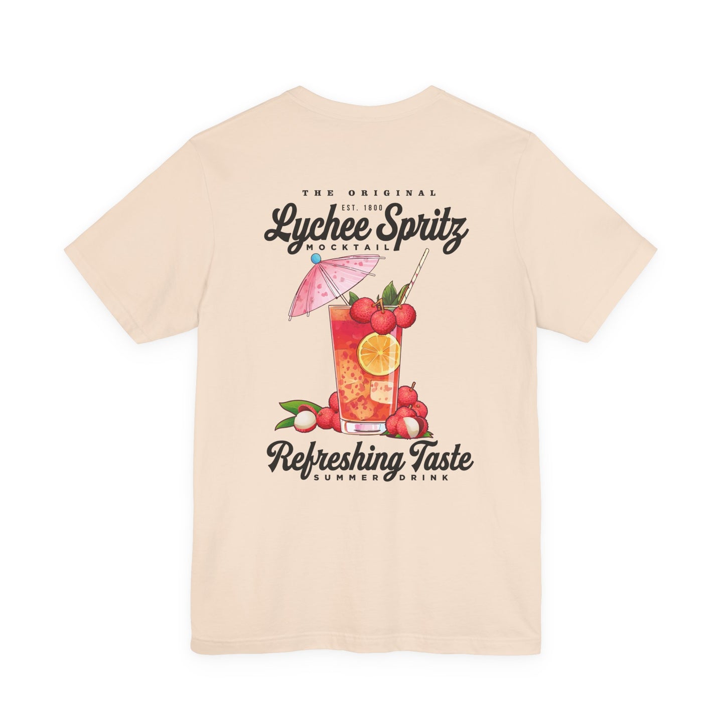 Lychee Spritz Mocktail T-Shirt – Featuring Refreshing Summer Drink Graphic