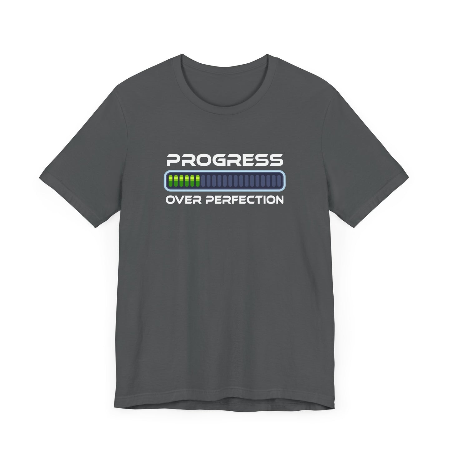 Progress Over Perfection Tee, Motivational Fitness Shirt, Personal Growth Workout Top, Gym Journey Graphic Tee, Daily Grind Gift