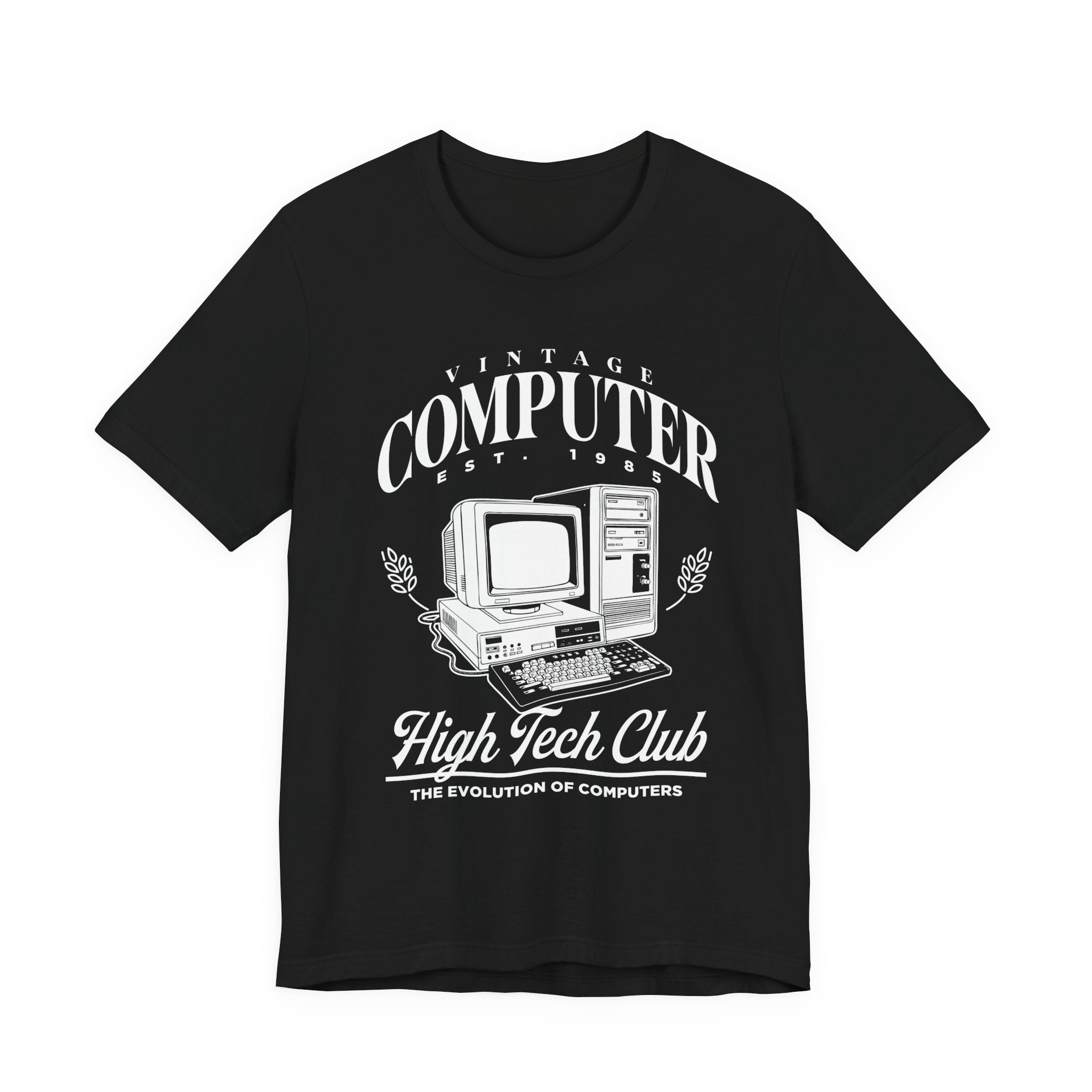 Vintage Computer Est 1985 Tshirt – High Tech Club Evolution