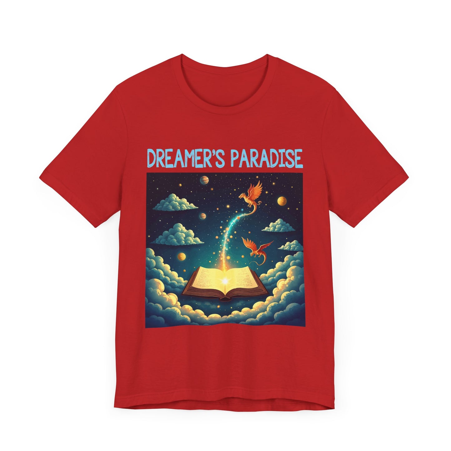 Dreamers Paradise | Fantasy Dragons & Magic Book T-Shirt