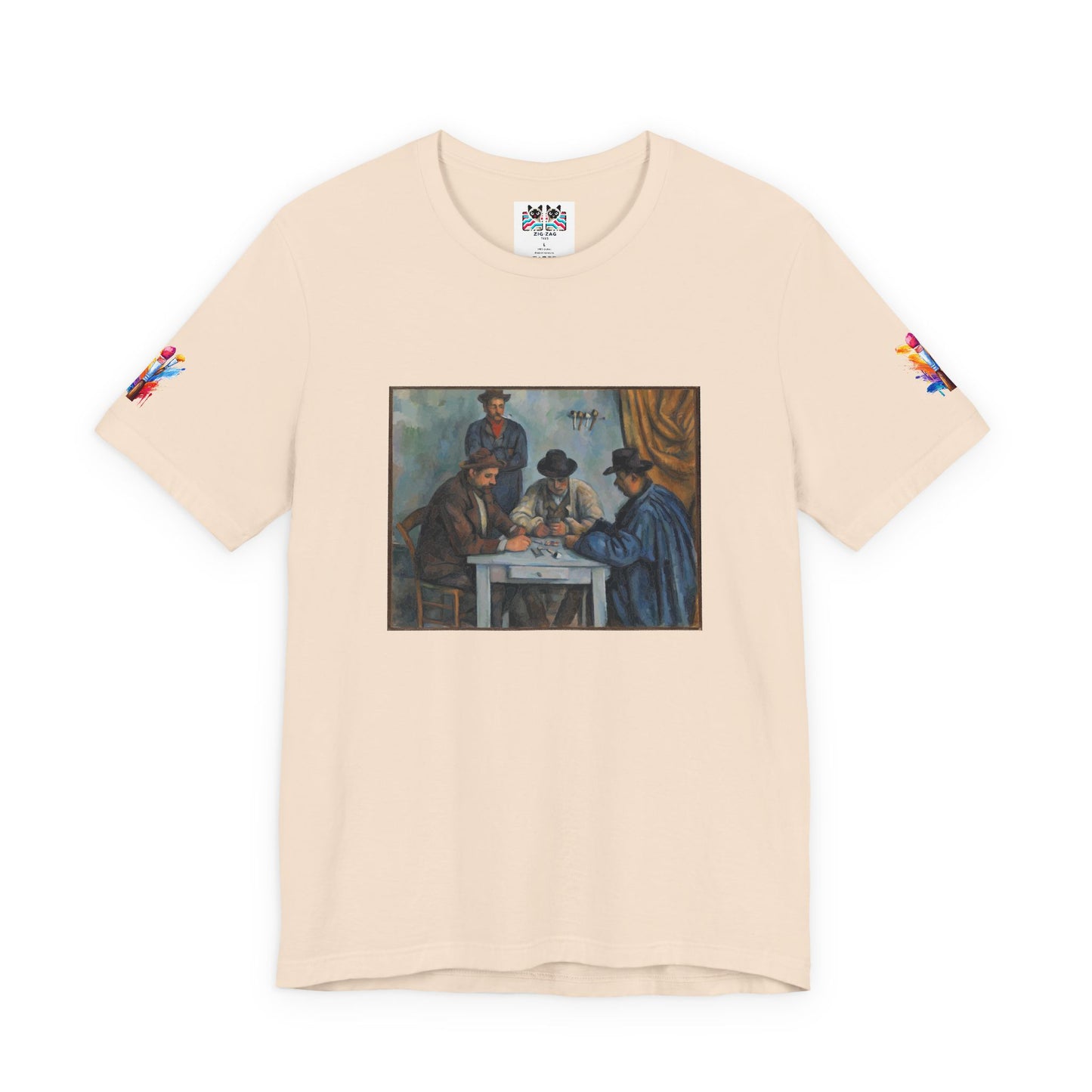 The Card Players Art T-Shirt – Post-Impressionist Masterpiece Graphic Tee