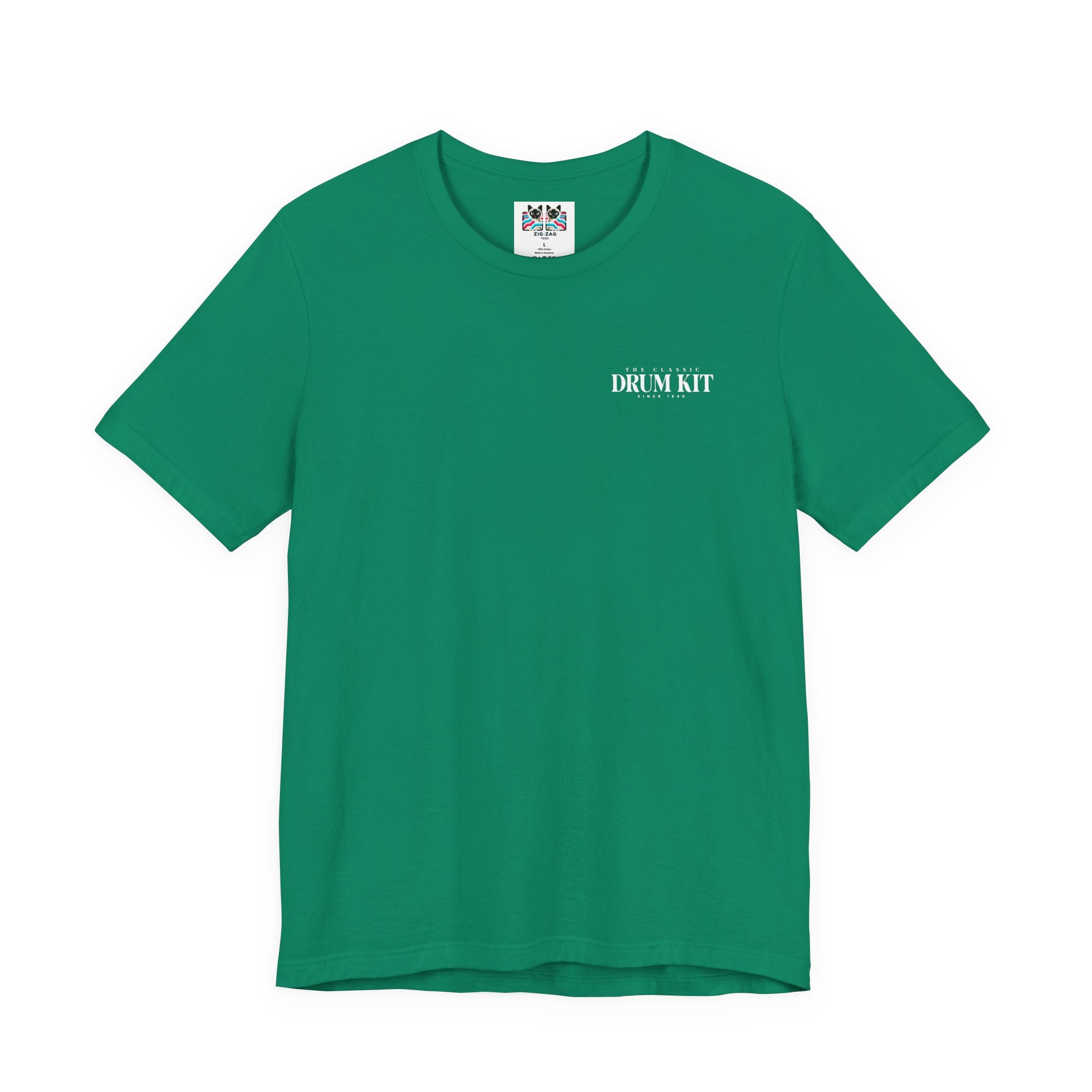 The Classic Drum Kit T-Shirt – Detailed Labeled Drum Set Graphic