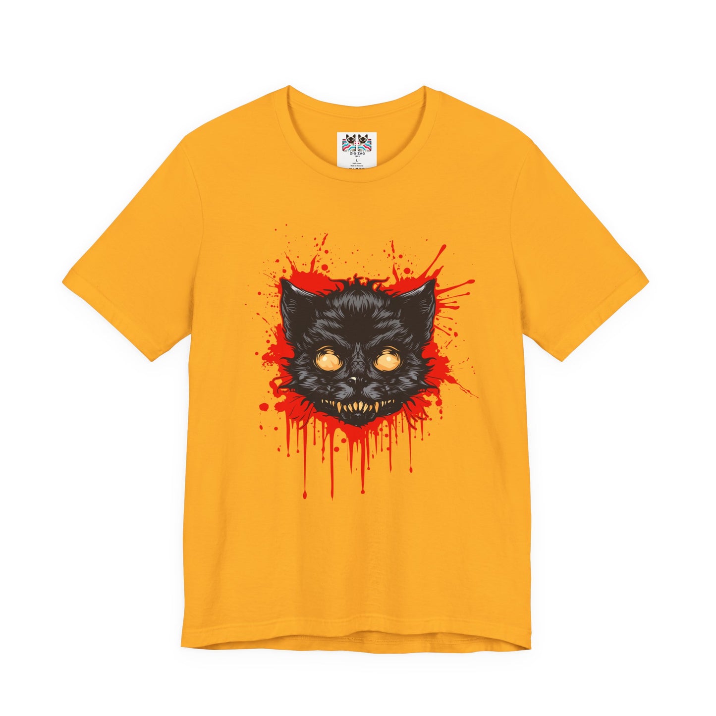 Haunted Zombie Cat Horror House T-Shirt