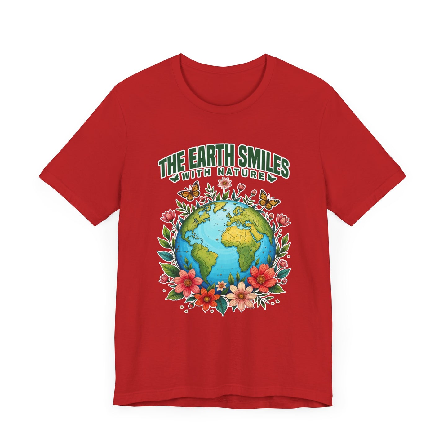 The Earth Smiles In Flowers Shirt, Nature Inspired Floral Tee, Earth Day Garden T Shirt, Botanical Art Apparel, Bloom With Nature Top