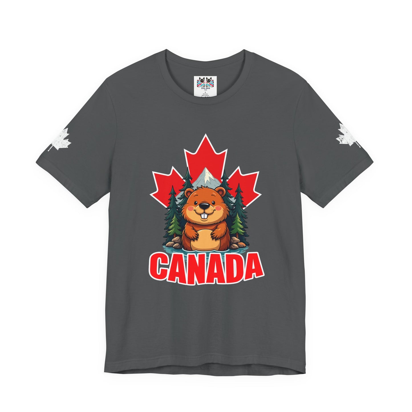 Canada Maple Beaver Cartoon T-Shirt