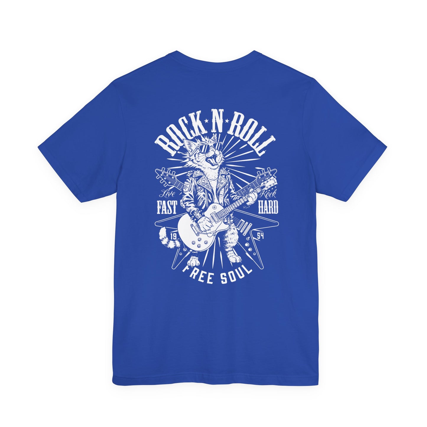 ROCK-N-ROLL Fast Hard – Cat Guitarist Tee