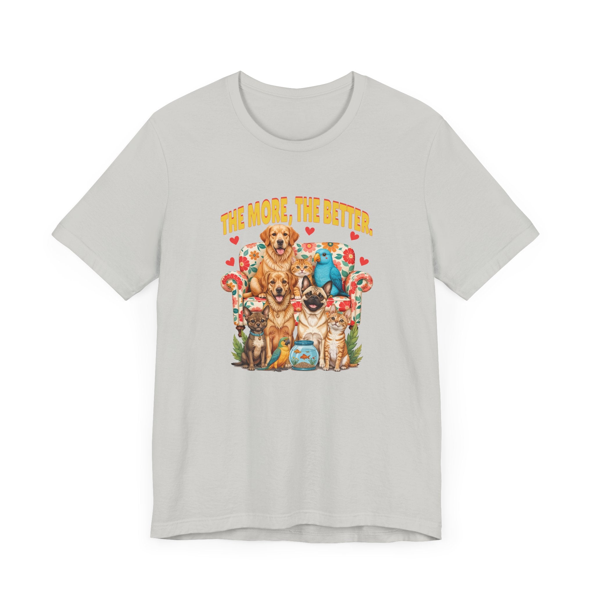 The More Paws The Better Shirt Funny Pet Family Tee for Multi Pet Homes and Animal Lovers Who Think More Fur Equals More Joy