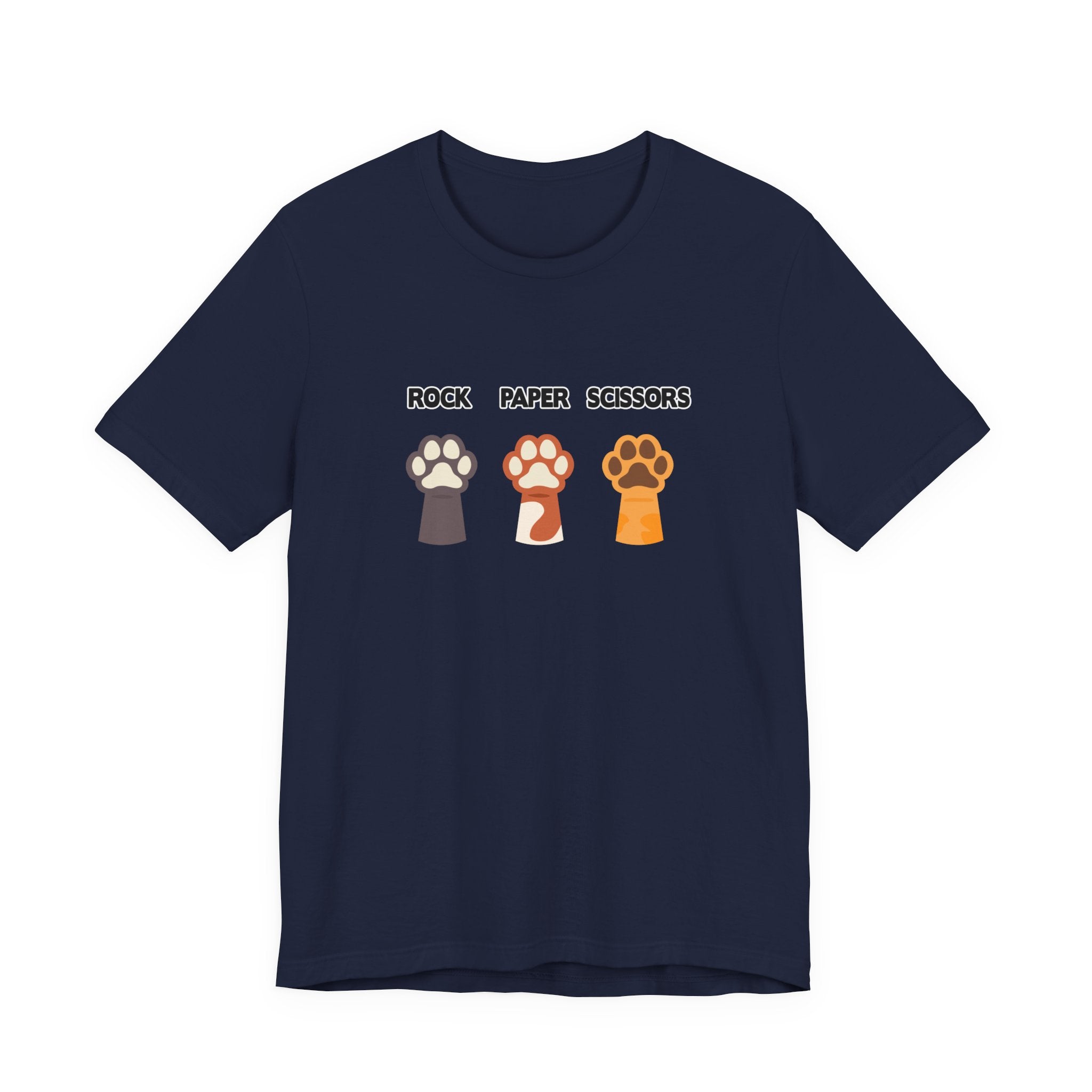 Rock Paper Scissors Dog Paw Tshirt Funny Canine Game Design