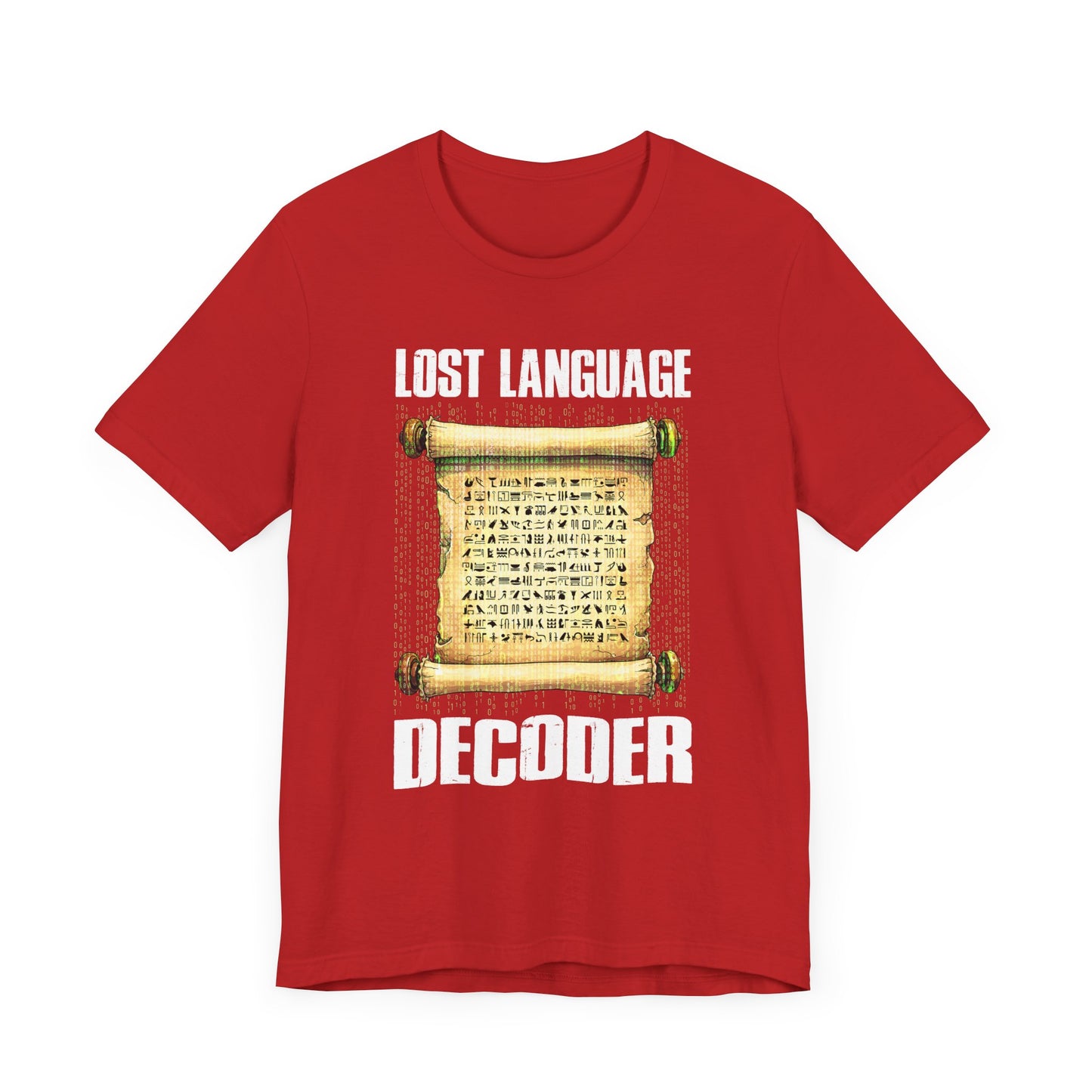 Lost Language Decoder Tee, Ancient Code Shirt, Linguistics Nerd Top, Script Symbol Graphic, Historian Puzzle Gift