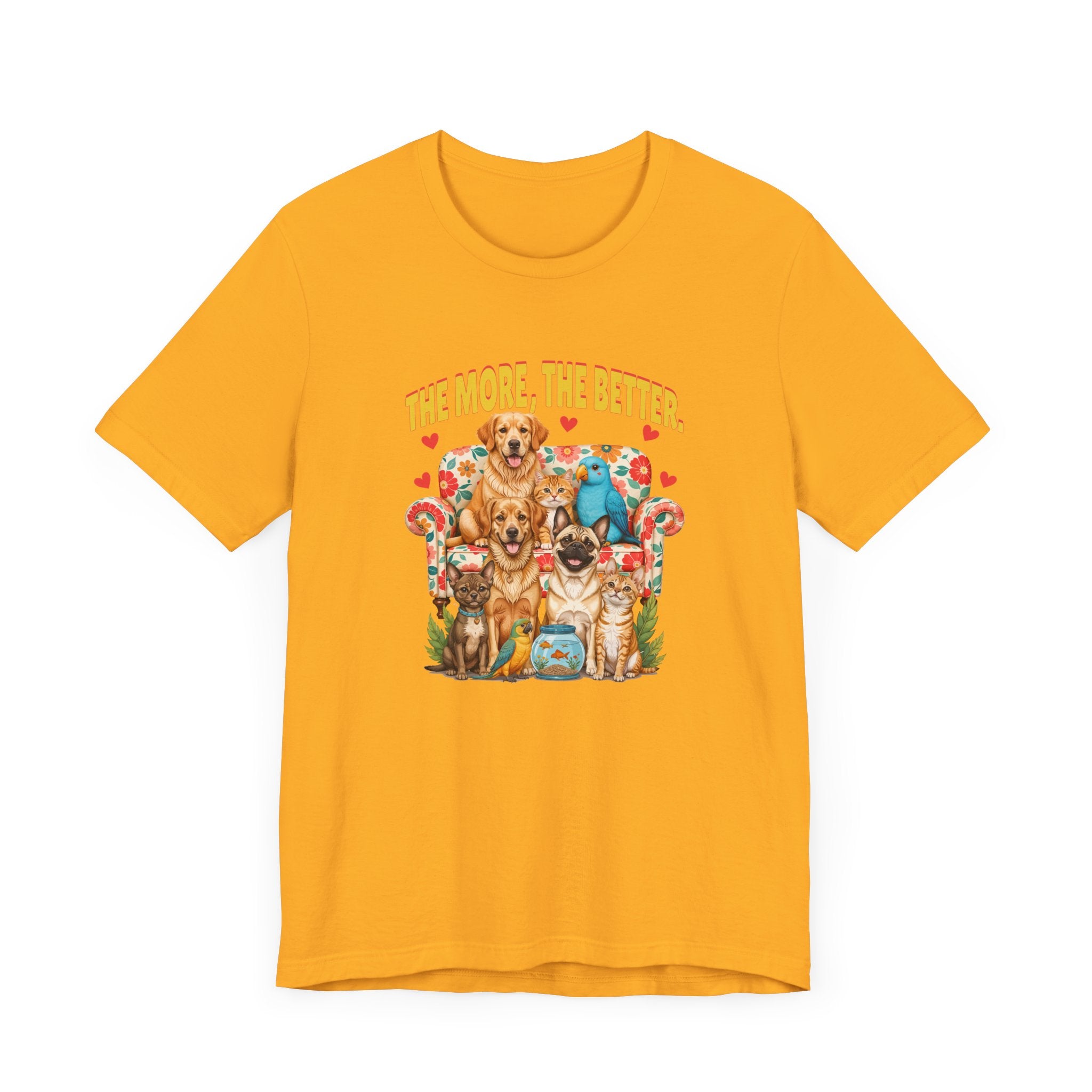 The More Paws The Better Shirt Funny Pet Family Tee for Multi Pet Homes and Animal Lovers Who Think More Fur Equals More Joy
