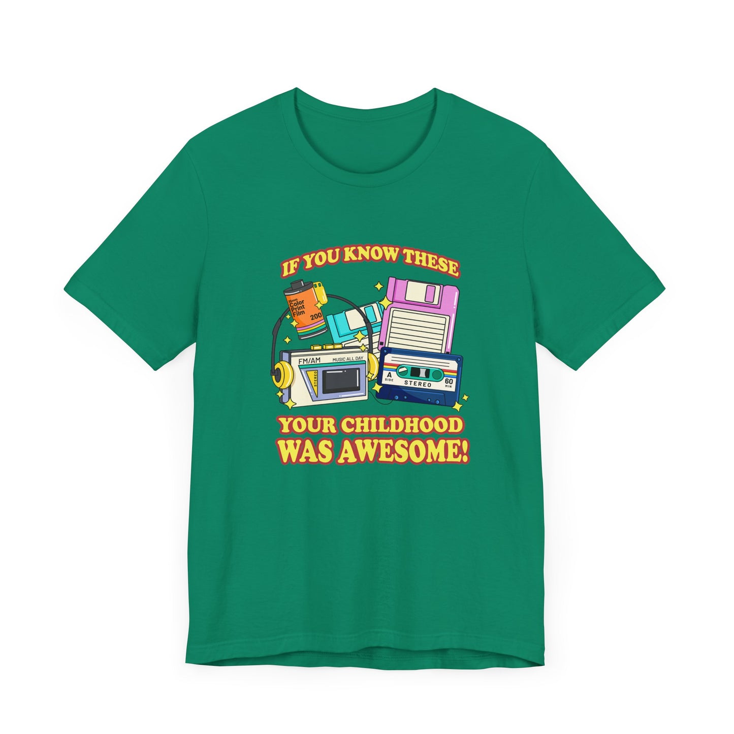If You Know These Your Childhood was Awesome T-Shirt – Retro Nostalgia Tech Tee