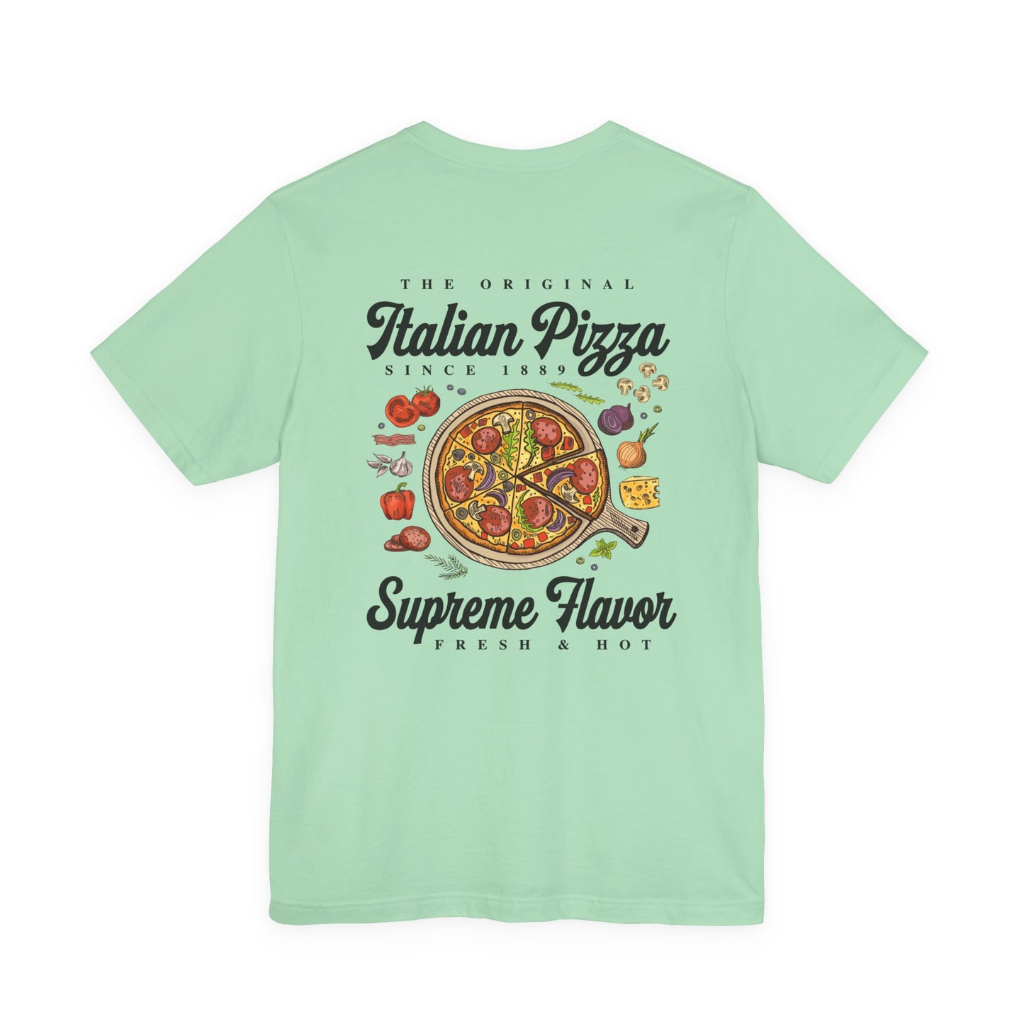 The Original Italian Pizza T-Shirt – Supreme Flavor with Classic Ingredients Graphic