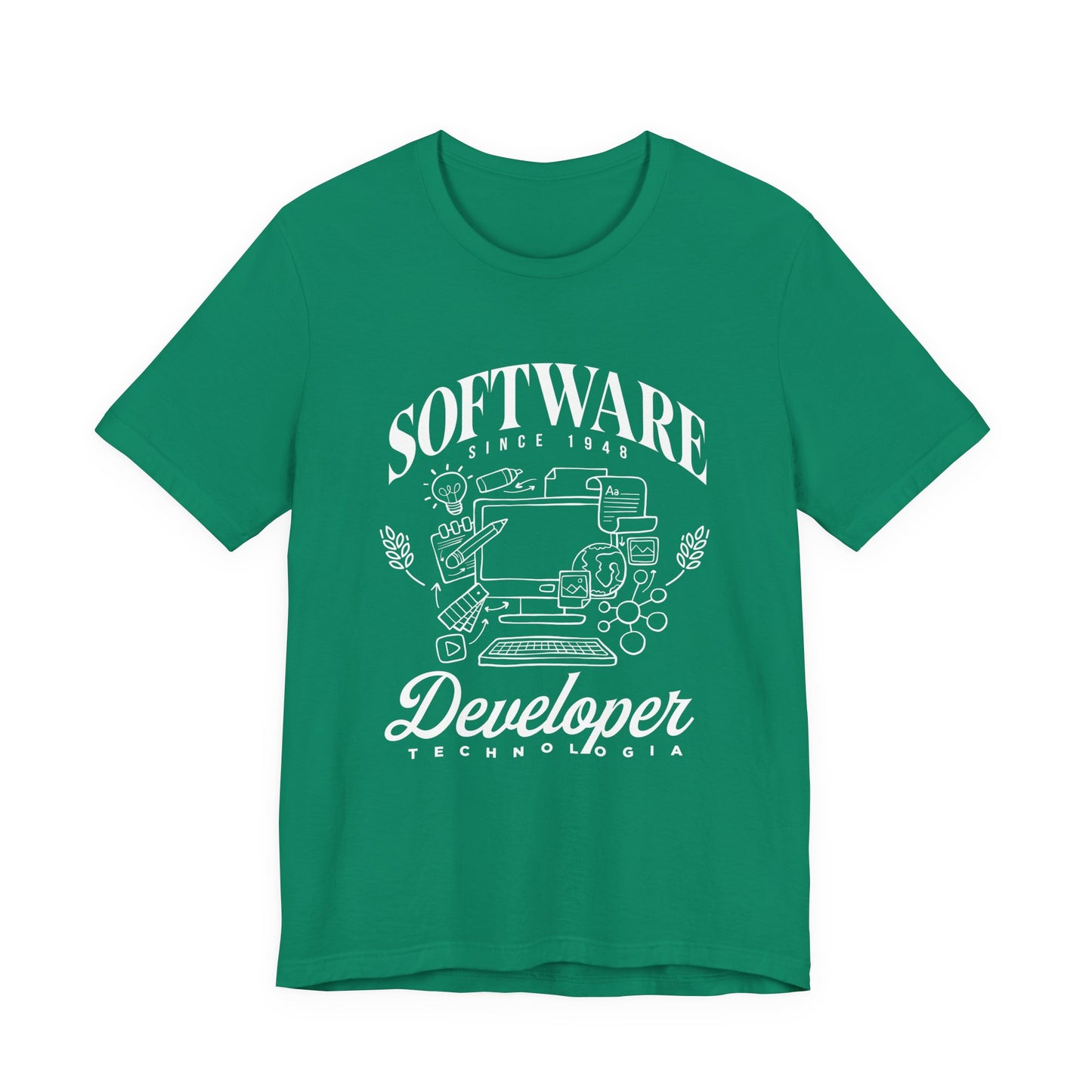 Software Developer Technologia Tshirt – Office Essentials Outline Design