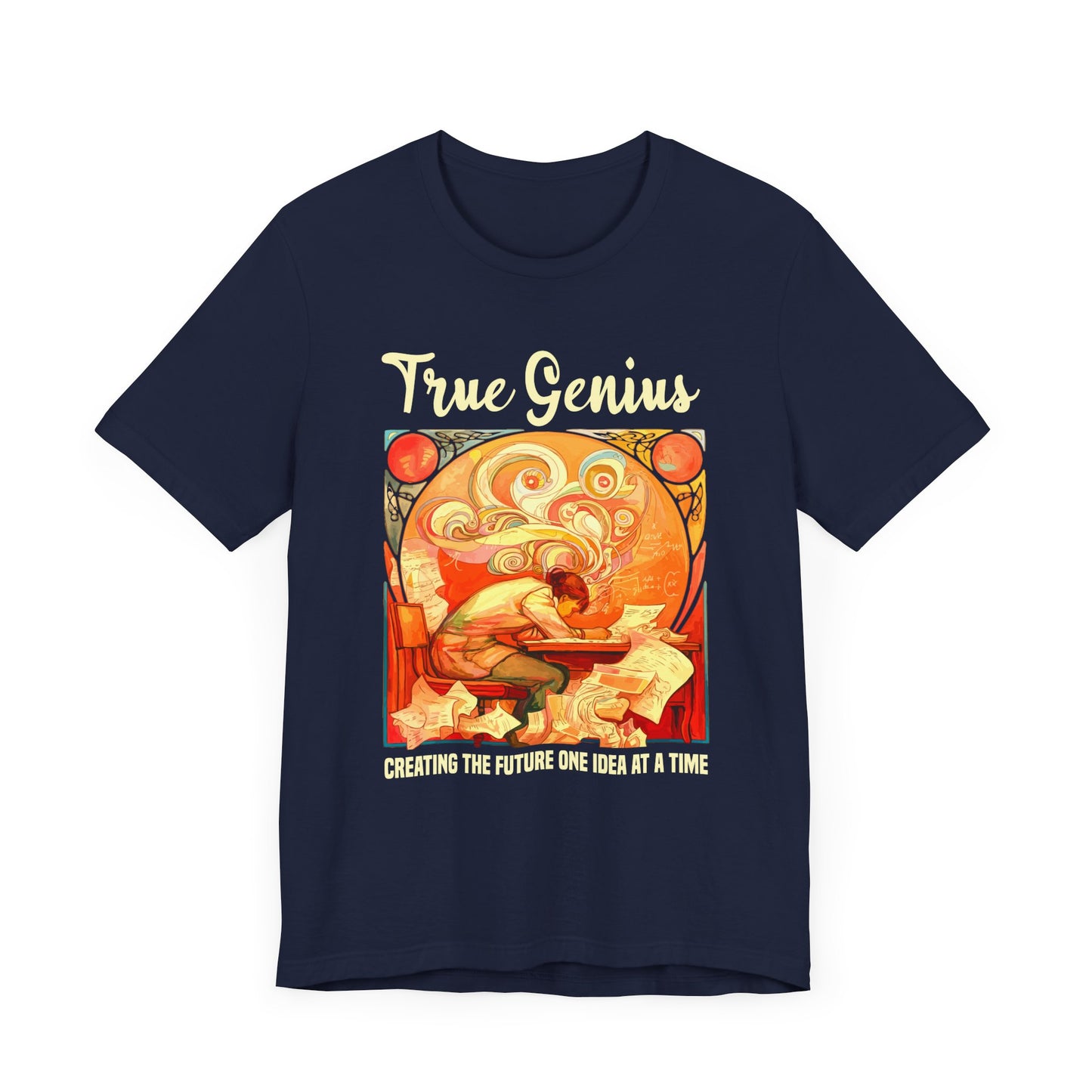 Genius at Work Tee, Smart Humor Shirt, Academic Energy Top, Funny Intelligence Graphic Tee, Clever Nerd Gift