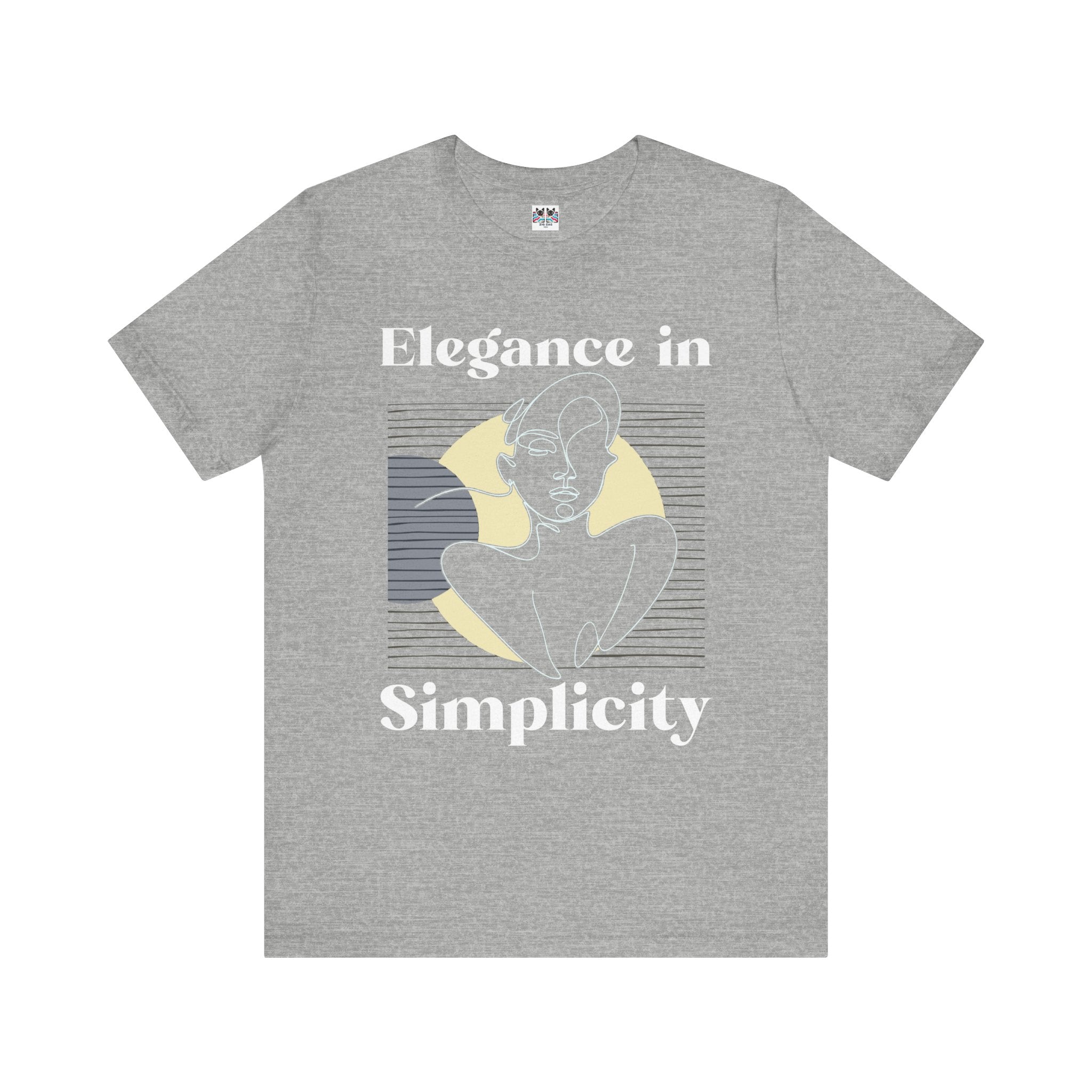 Line Art Feminine - Elegant Minimalist T-Shirt