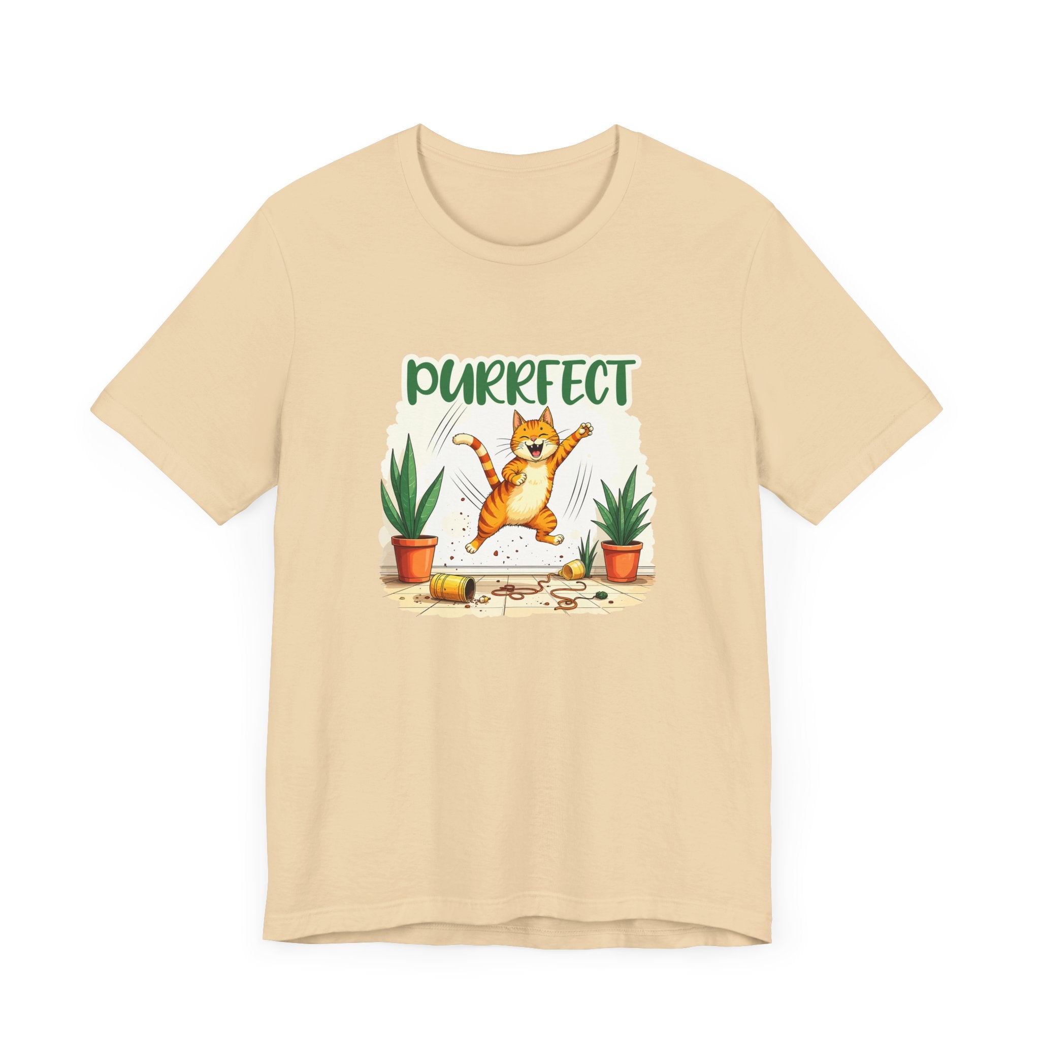 Purrfect Chaos Shirt - Funny Cat Lover Tee for Pet Parents Who Embrace the Hairballs Mayhem and Mischief With Love and Laughter