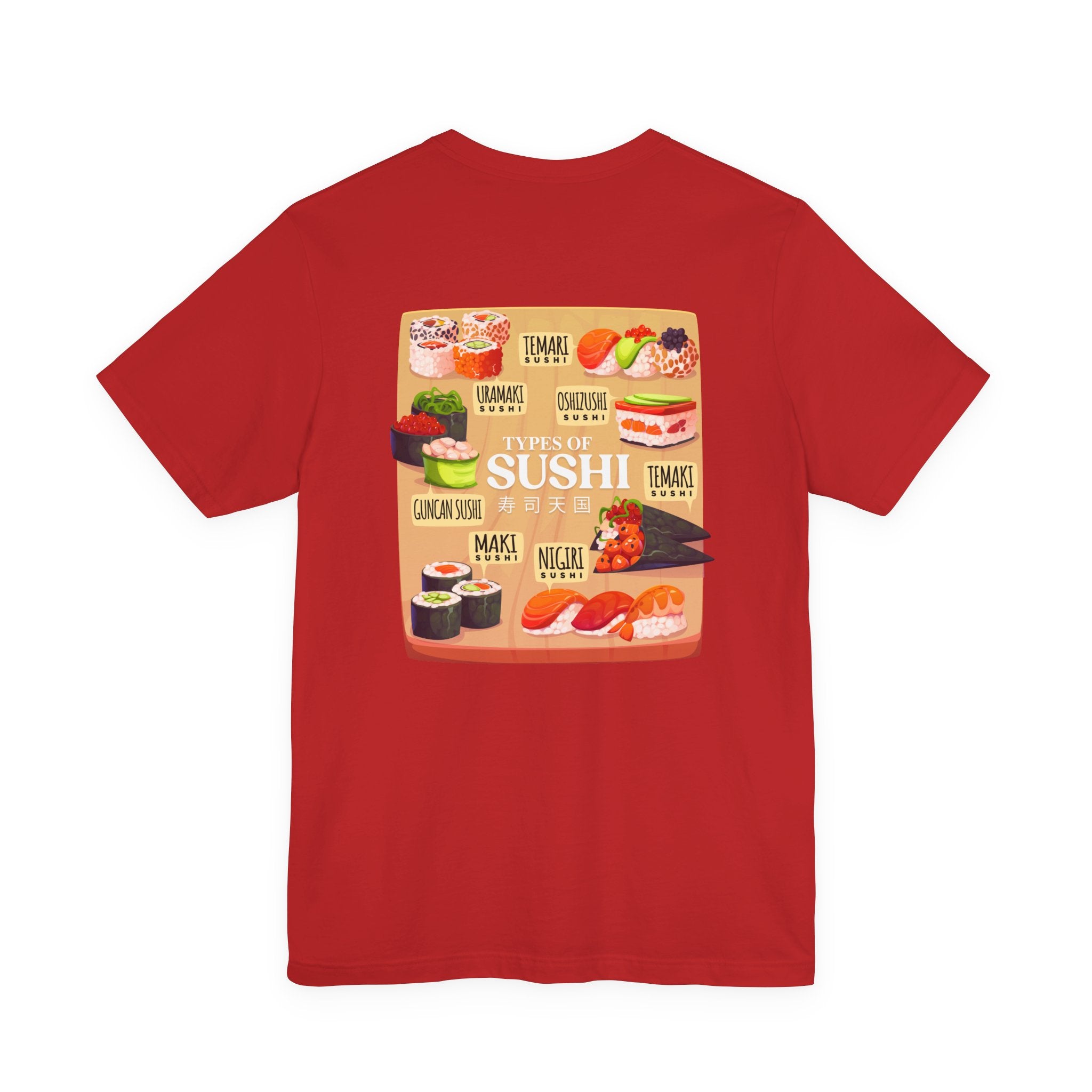 Types of Sushi T-Shirt – Illustrated Guide to Classic Sushi Styles