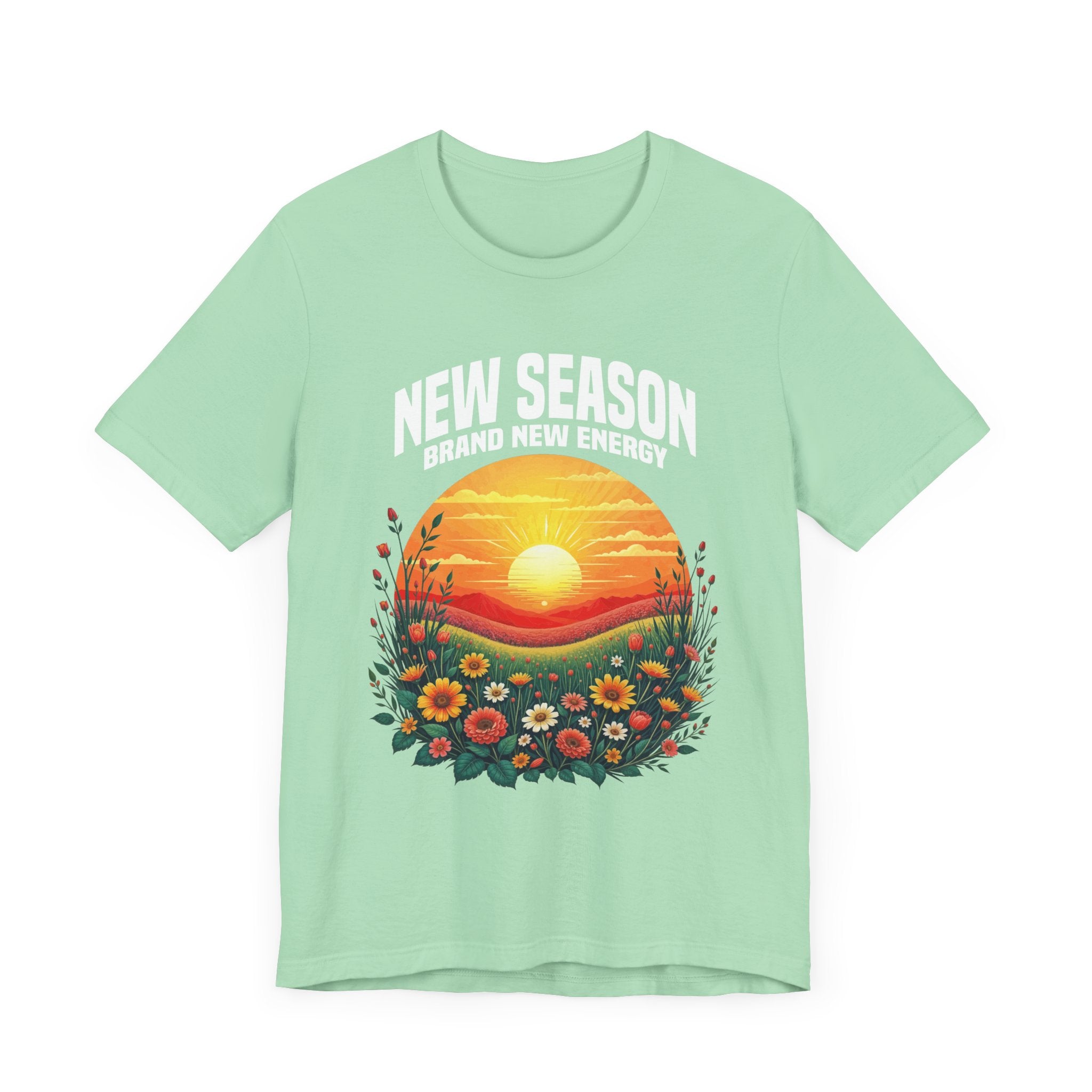 New Season New Energy Tee, Fresh Start Shirt, Spring Reset Top, Personal Growth Tee, Motivational Mood Tee